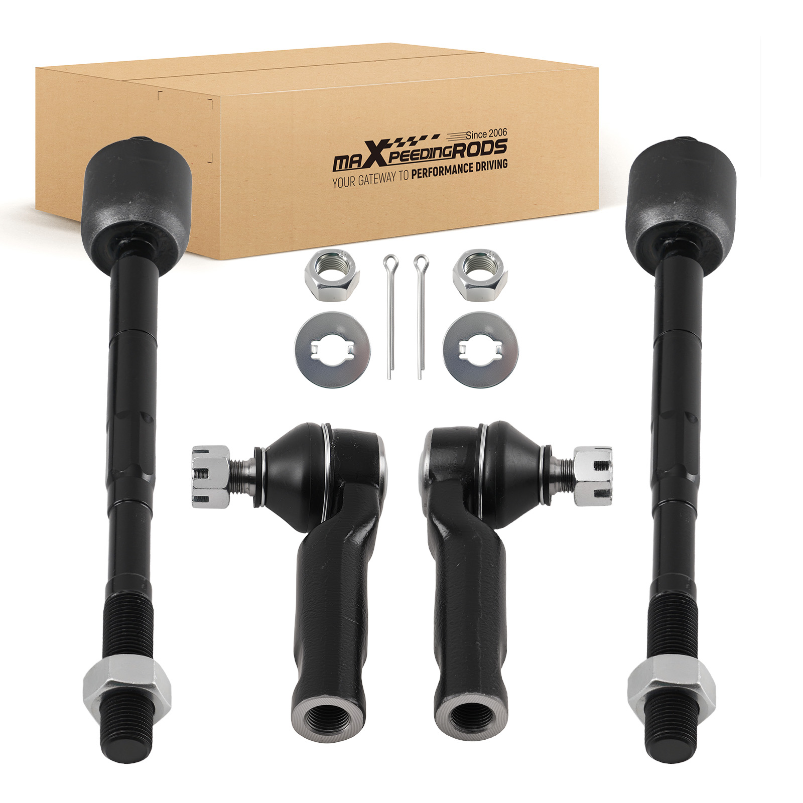 Complete Front Tie Rod End Kit for Toyota Tacoma 2005-2022 ES80895 EV800529