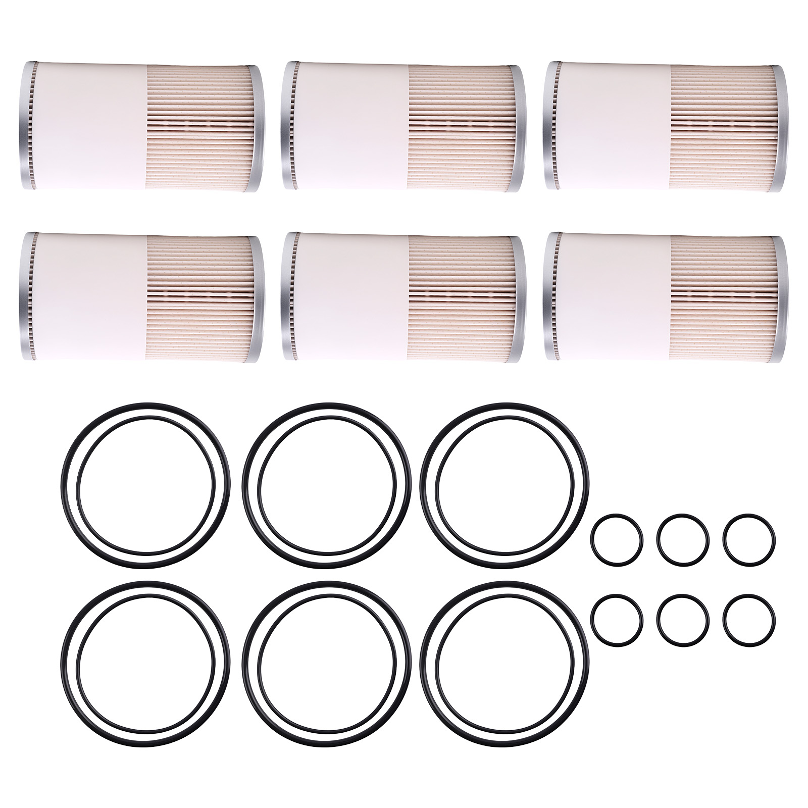 6x New Fuel Water Separator Filters for Stratapore 10 Micron FS19729 2586814C1