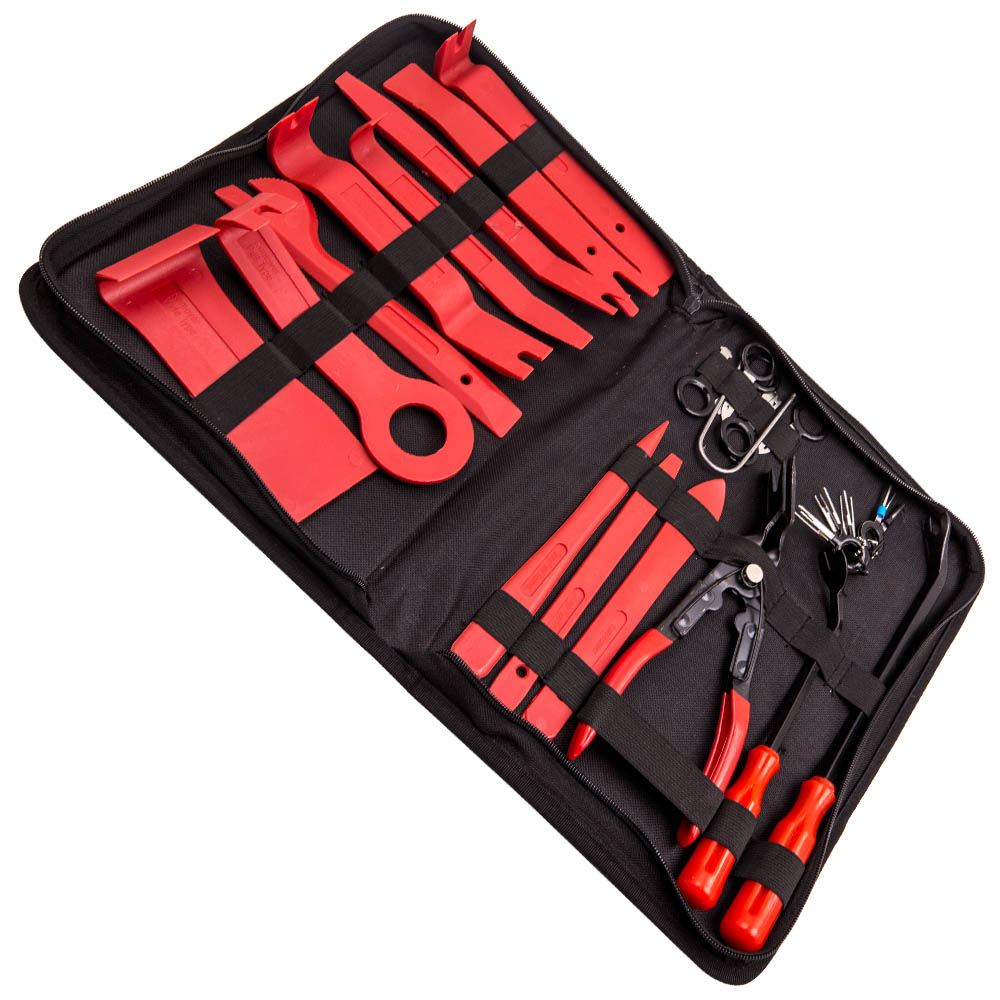 Innenraumverkleidung-Werkzeug 32-tlg KFZ Cliplöser-Demontage-Set Montagehebe