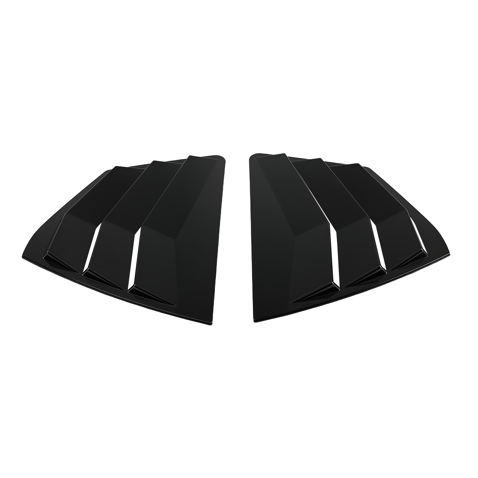 Black ABS Side Window Louvers for Toyota Camry 2025+ Gloss Painted Finish