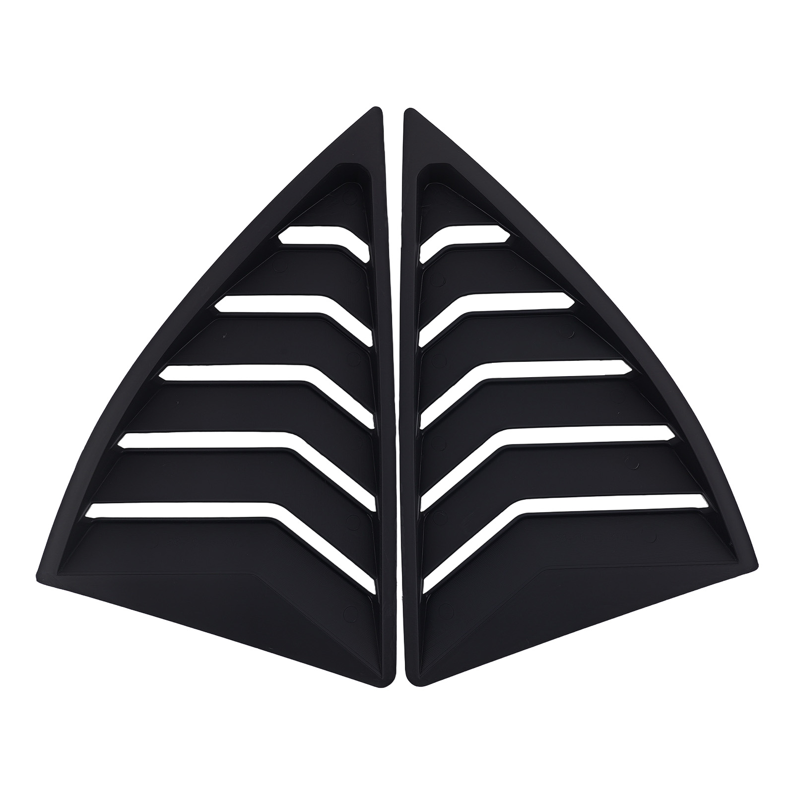Side Window Louvers for Chevy Camaro 10-15 Quarter Panel Cover Matt Black