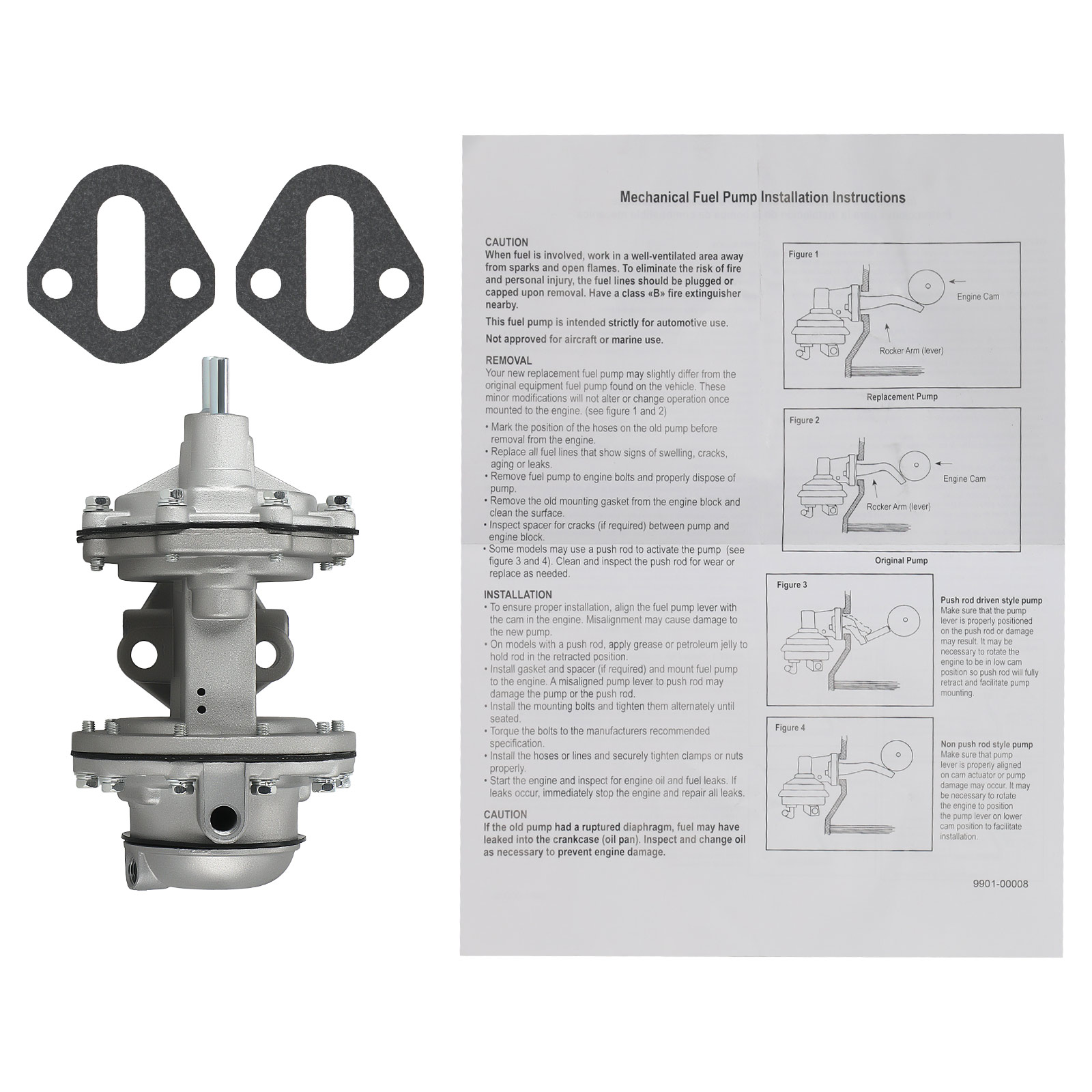 Fuel Pump for Mercury Medalist Montclair Voyager 1956-1958 V8 ECG-9350-J