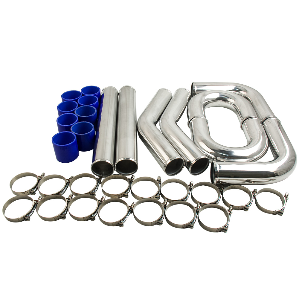 3 Inch 76mm Aluminum Universal Intercooler Piping Kits Pipe & Hose Kit Universal