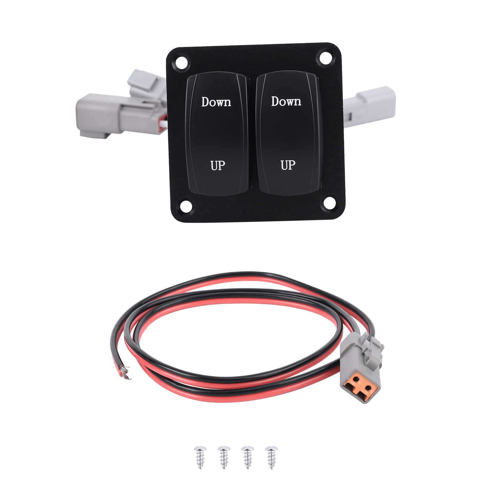 Double Rocker Trim Tab Control Switch Set  12 & 24-Volt 10222-211D 10222211D new