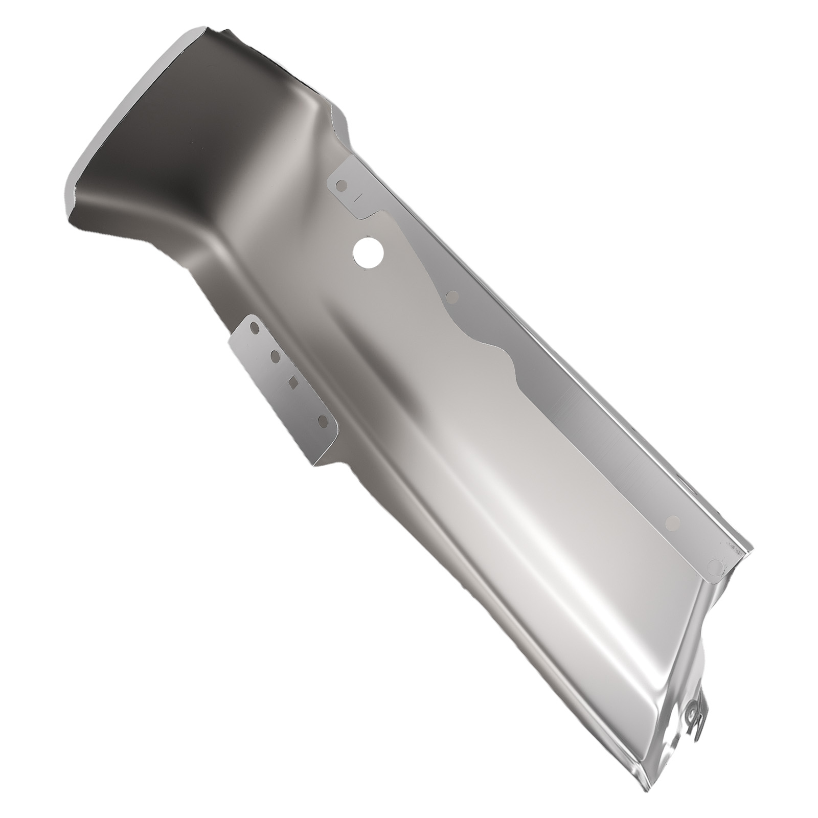 Rear Chrome Steel Bumper Ends for Ford F-150 2021-2023 FO1102401