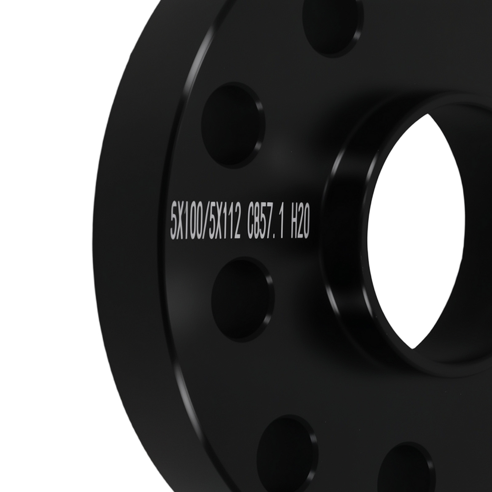 2PC 20mm Aluminum Wheel Spacers for VW Audi 5x100/5x112 M14x1.5 57.1mm Hub