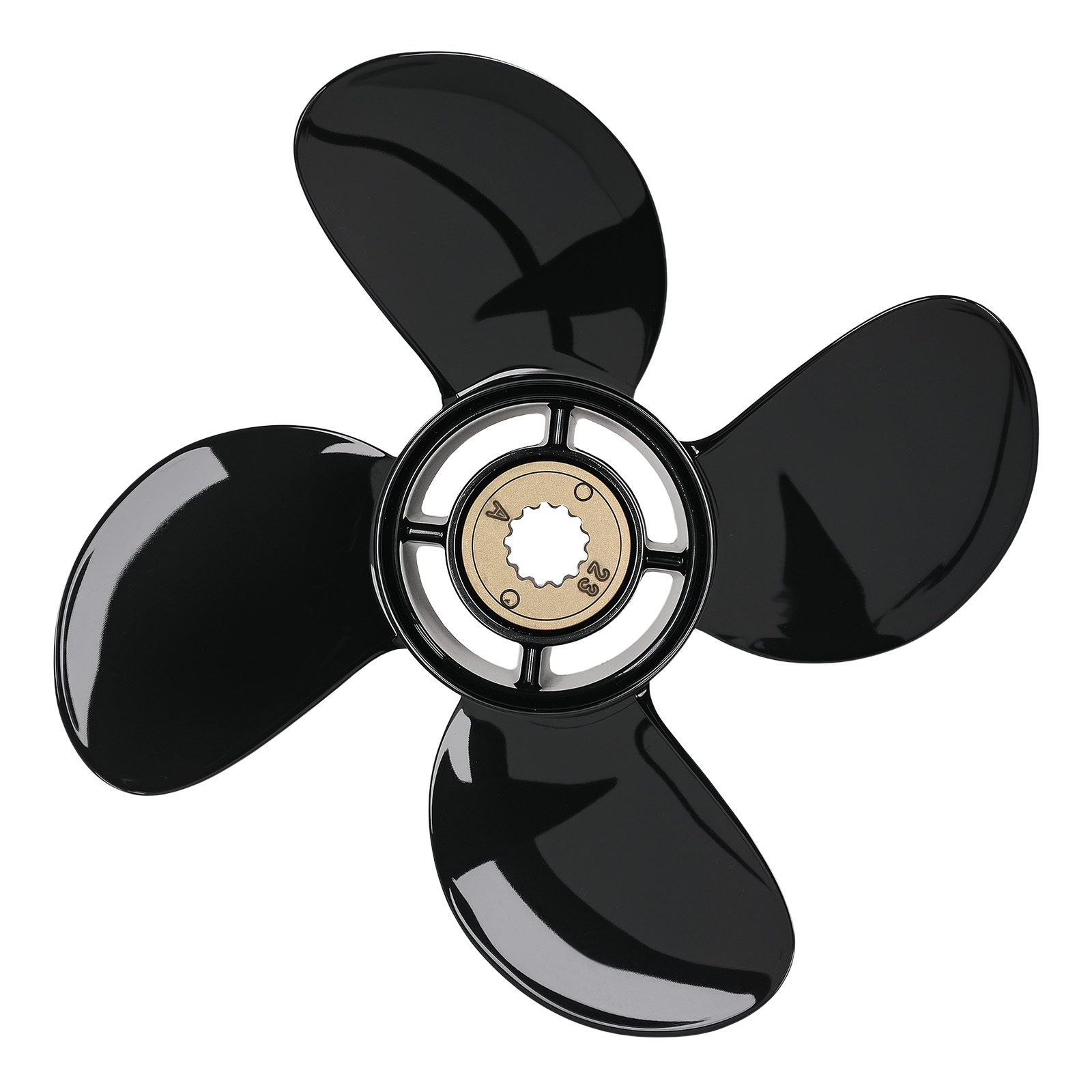10.1x14 Outboard Propeller for Mercury 25-70HP 4 Blade Aluminum Right Hand