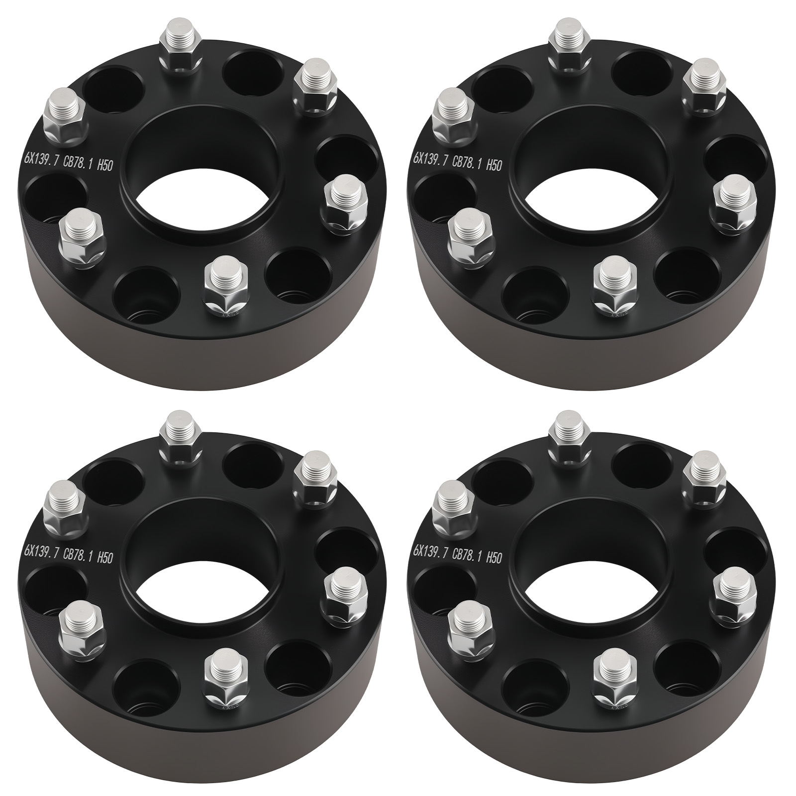 2 Inch Wheel Spacers Adapters for Express 1500 6x5.5 78.1mm M14x1.5 2003-2016