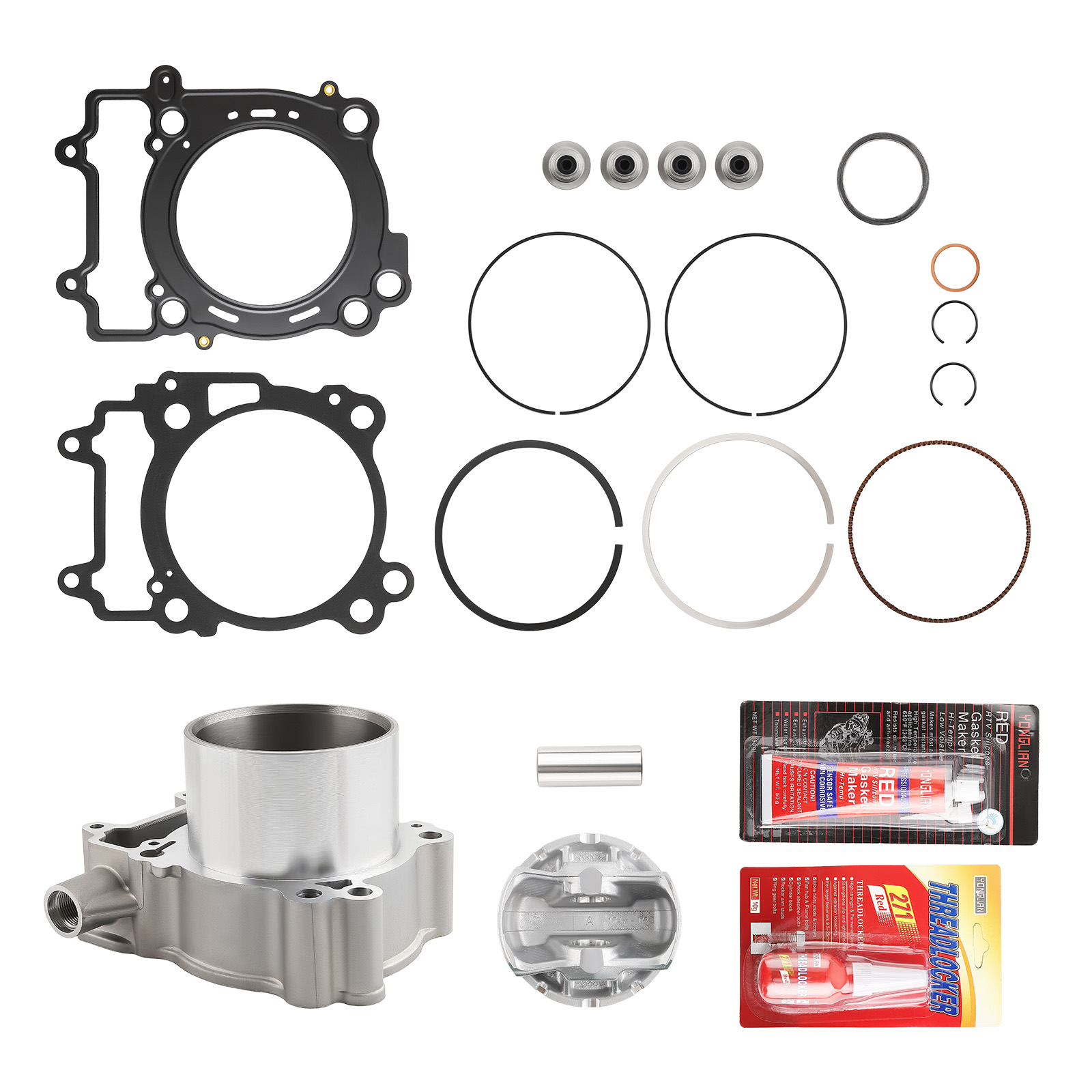 Top End Rebuild Kit Piston Cylinder Gasket 99mm For Polaris Ranger 570 2014-2021