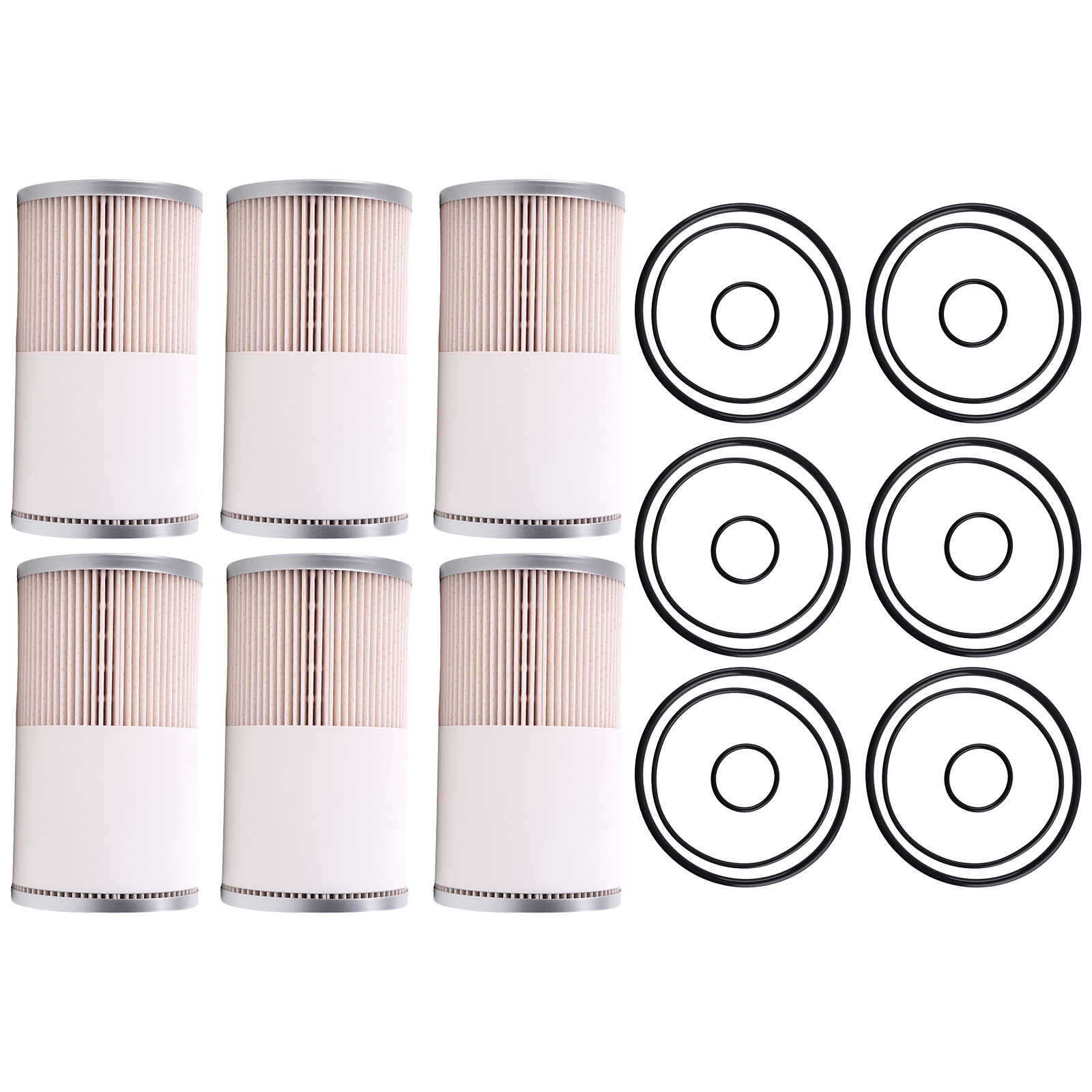 6x New Fuel Water Separator Filters for Stratapore 10 Micron FS19729 2586814C1