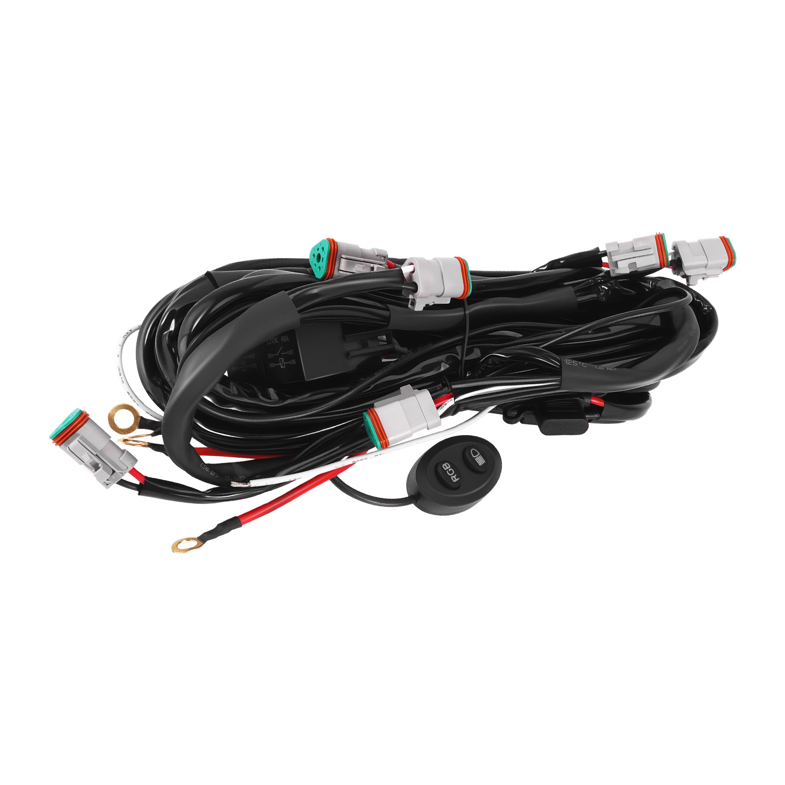 LED Light Wiring System For maXpeedingrods Crosshair RGB Series 6-Port DT Plug