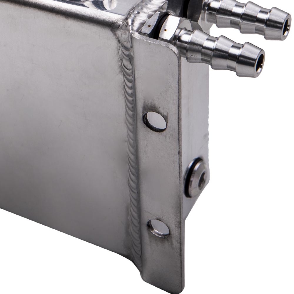 1L Radiator Coolant Overflow Aluminum Bottle Recovery Water Tank Bottle Slivery