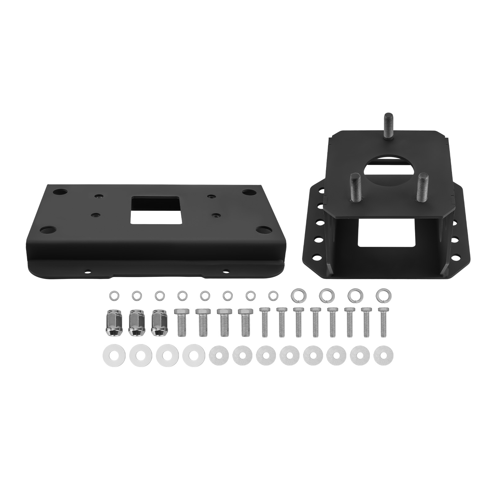 Spare Tire Carrier Adjustable For 07-18 Jeep Wrangler JK JKU Unlimited Black