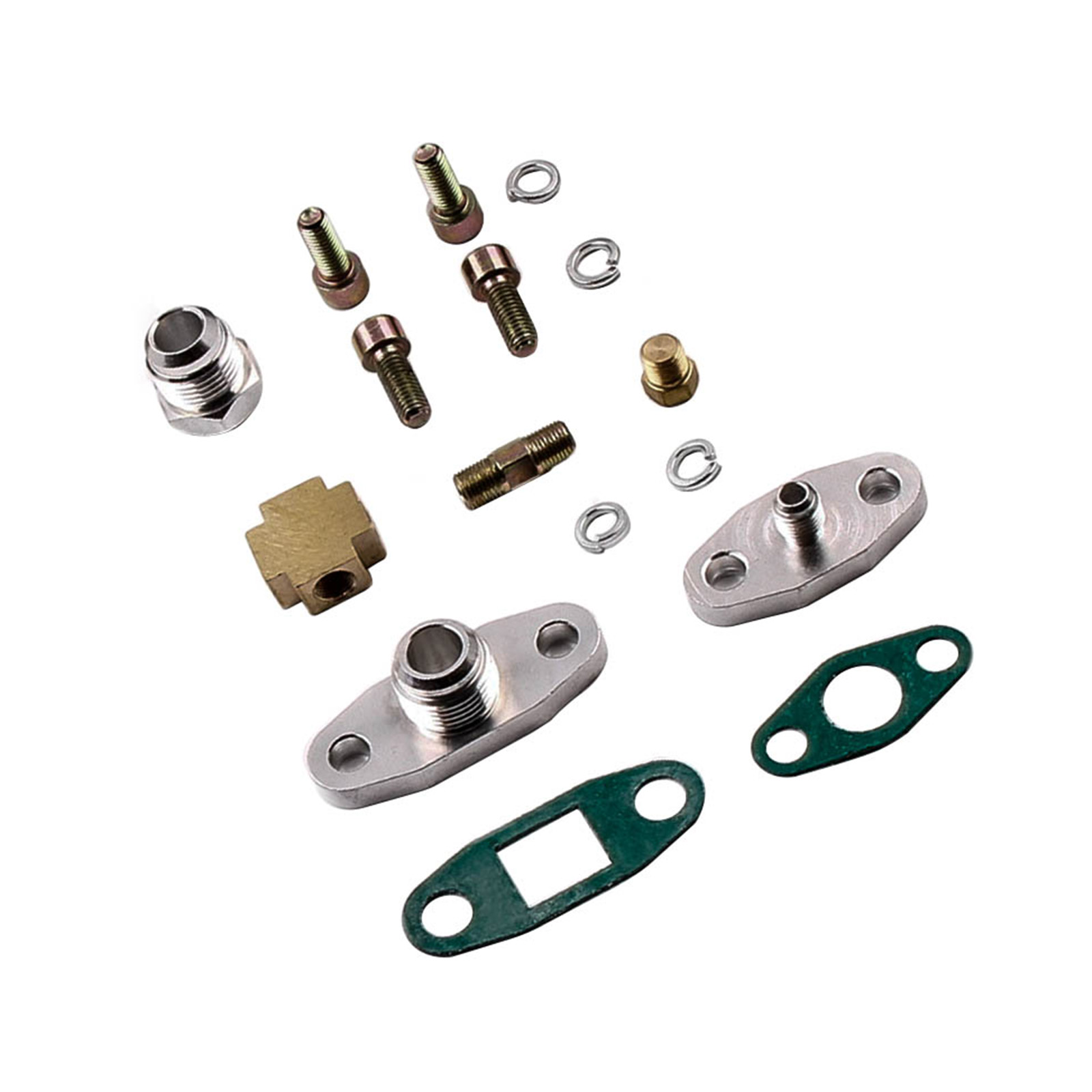 Upgrade Billet Universal Turbo .57 A/R 400+HP W/ Oil Line Type-S BOV Pipe Kits