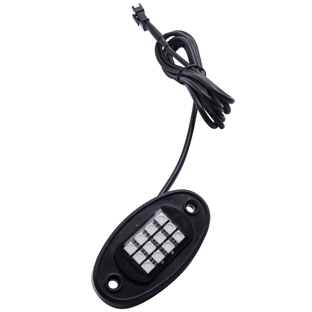 8pcs Pod RGB LED Rock Light Kit Remote Lamp Offroad Truck bluetooth APP Control