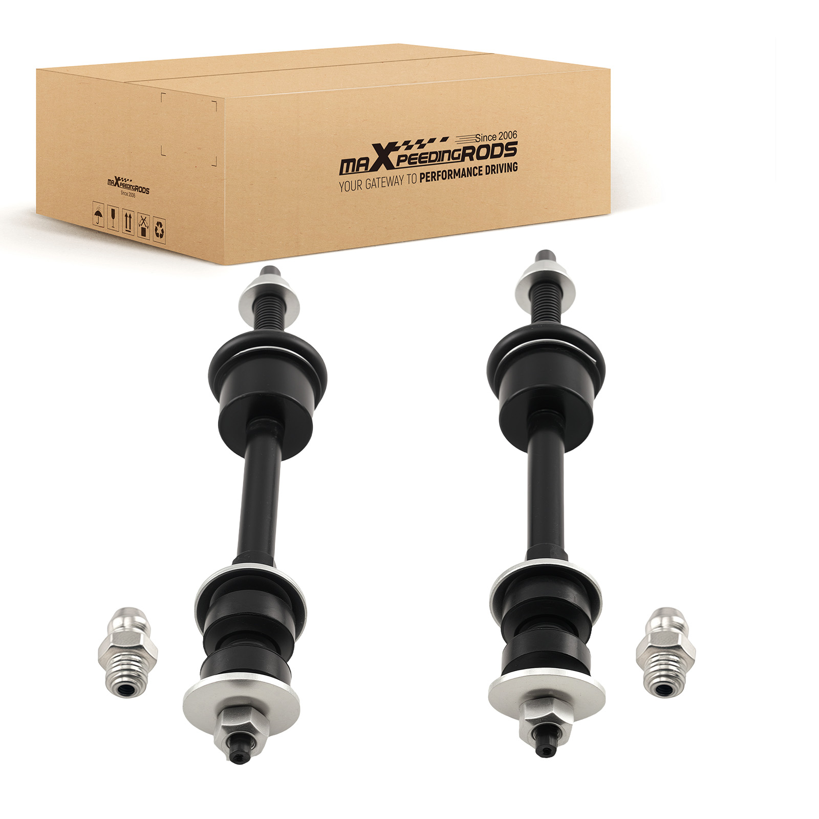 2pc Front Sway Bar End Links For 2002 - 2010 2011 2012 Dodge Ram 1500 2500 3500