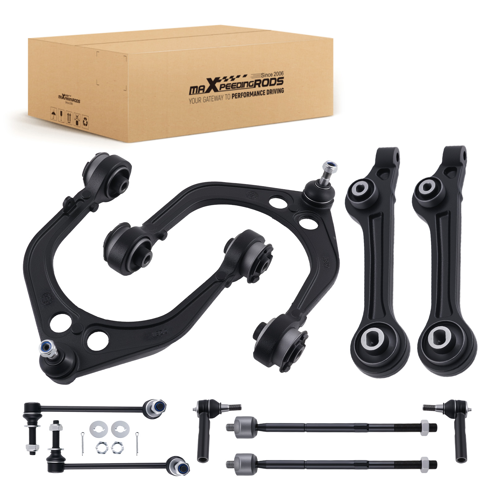 10x Front Upper Lower Control Arm Tie Rod for 300 Dodge Charger Challenger 11-19