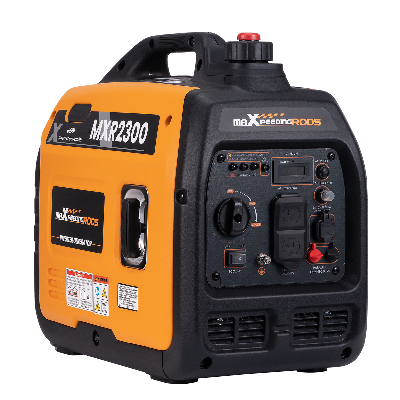 2300 Watt Portable Generator Super Quiet Inverter Generator Low Oil LED Alert