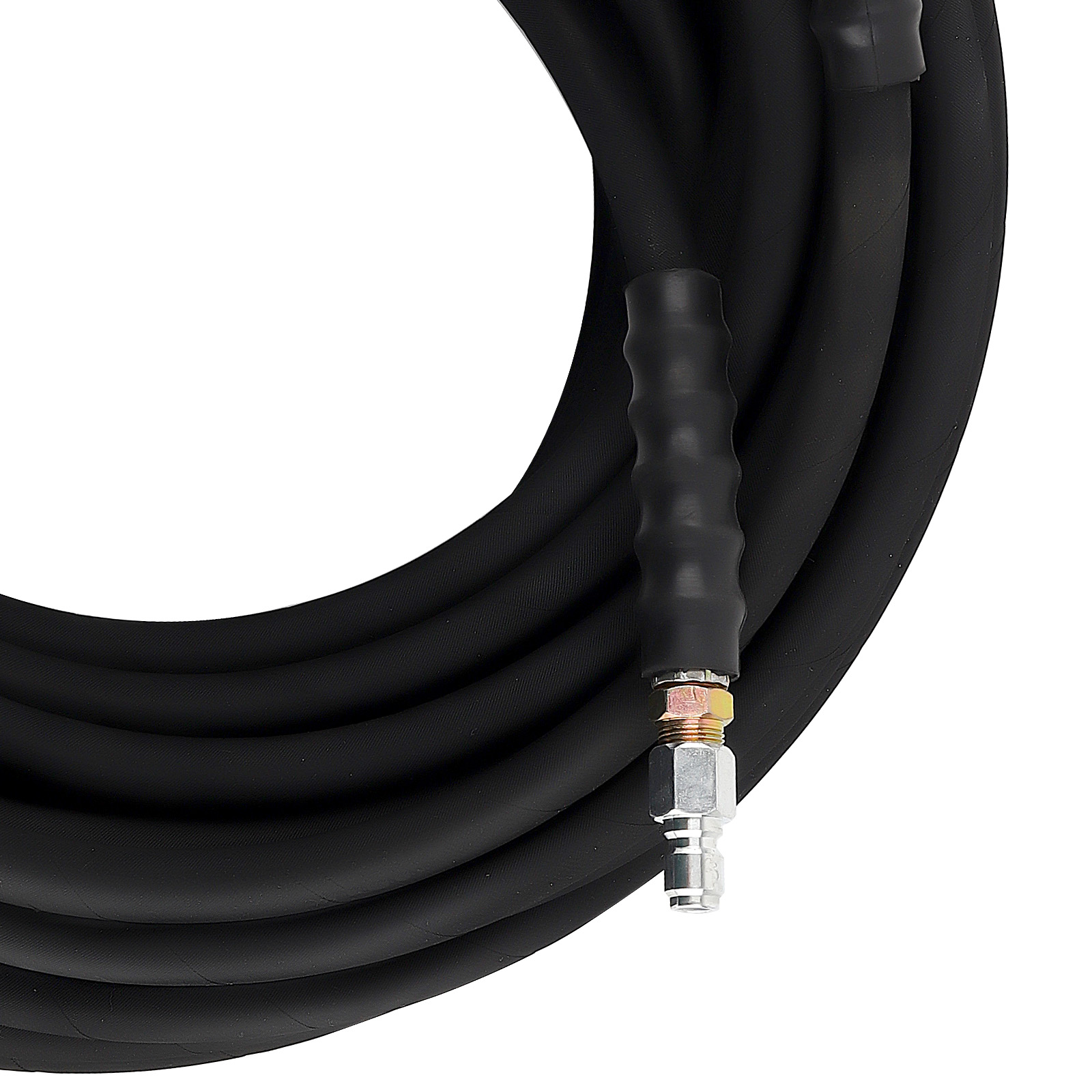 3/8In x 6000psi  HighTem Pressure Washer Hose 100ft 2-Braid Gray Non-Marking