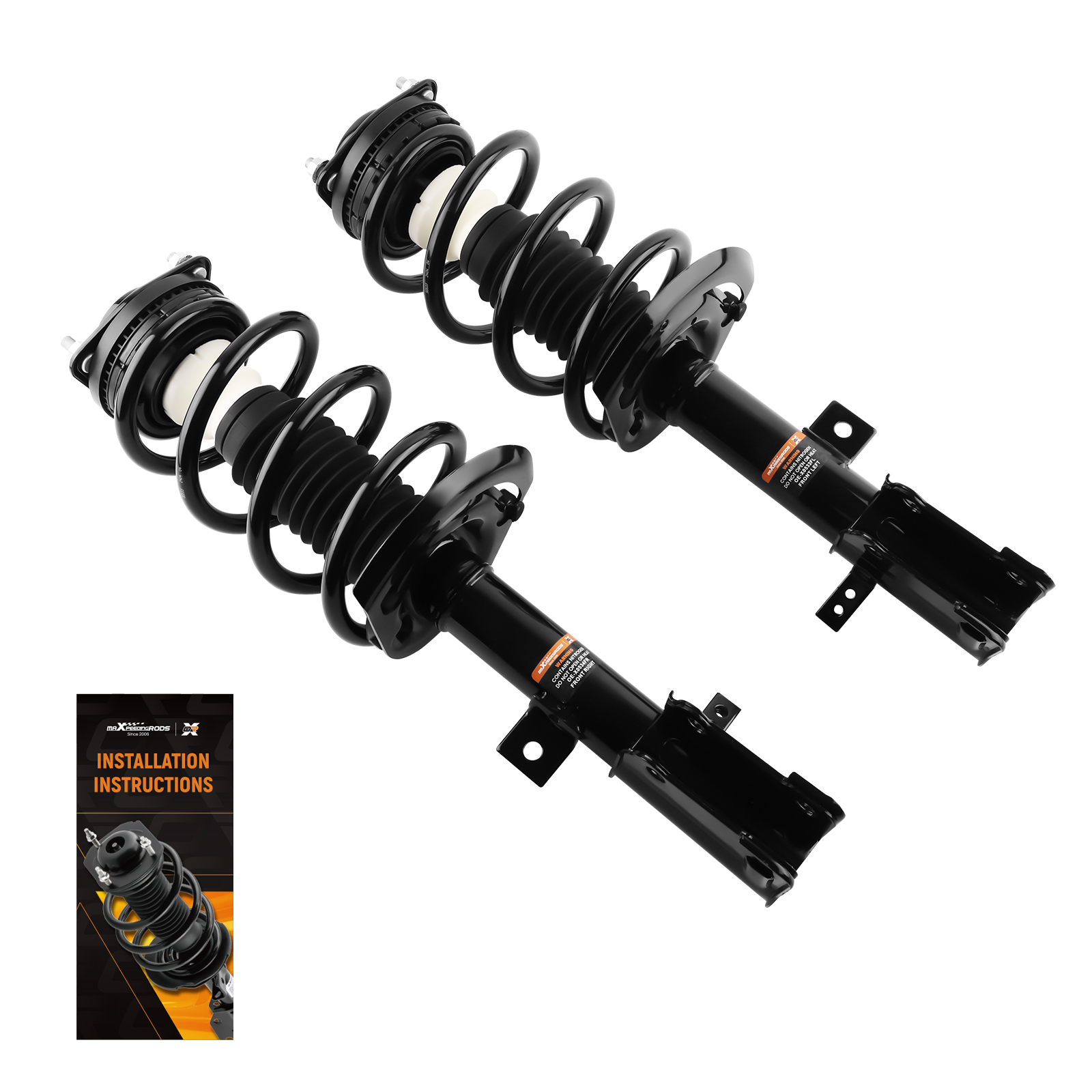 Front Struts w/ Coil Springs Driver Passenger Side For Dodge Journey 2009-2019