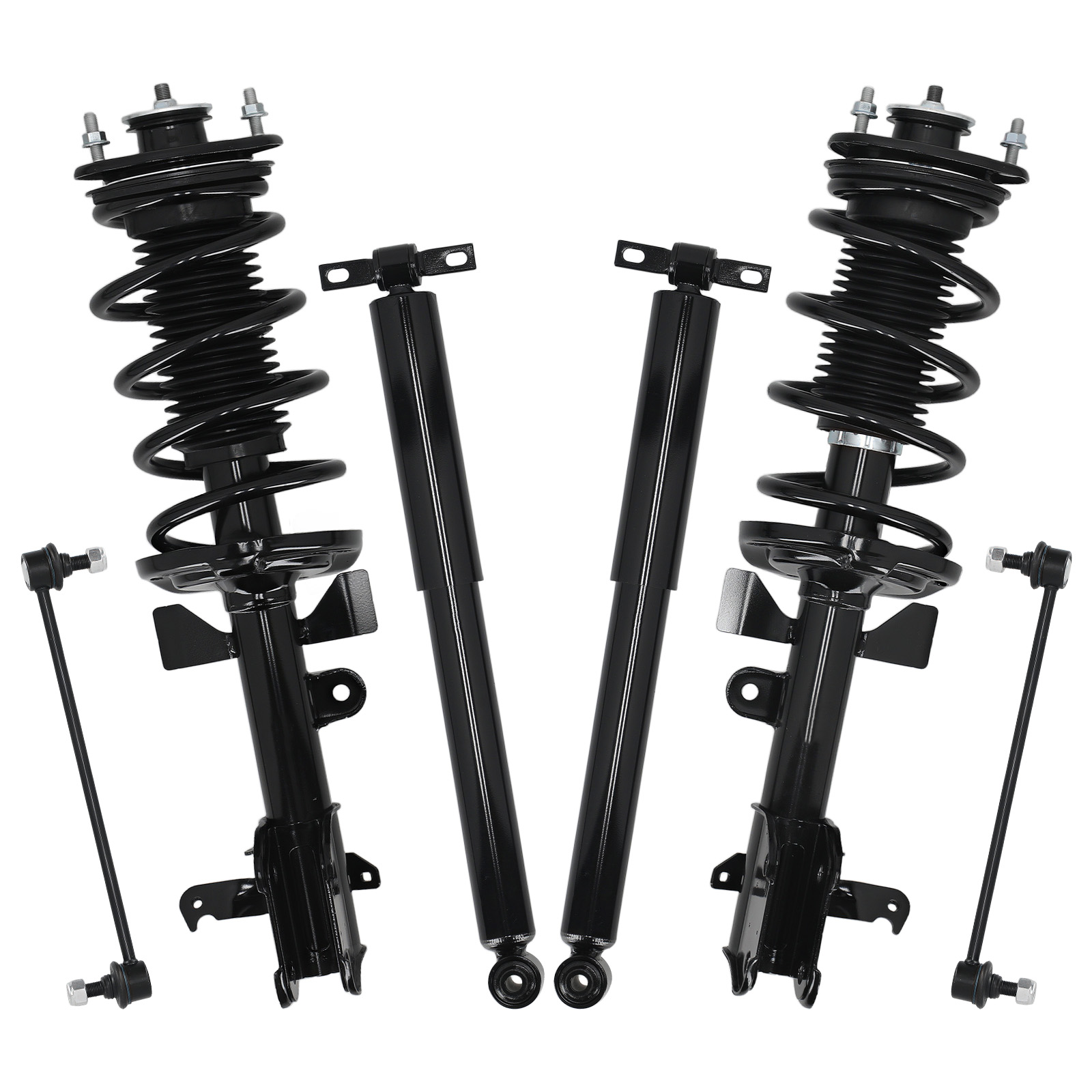 Front Struts w/ Coil Spring Assembly Sway Bars Kit FOR HONDA ODYSSEY 2011-2012