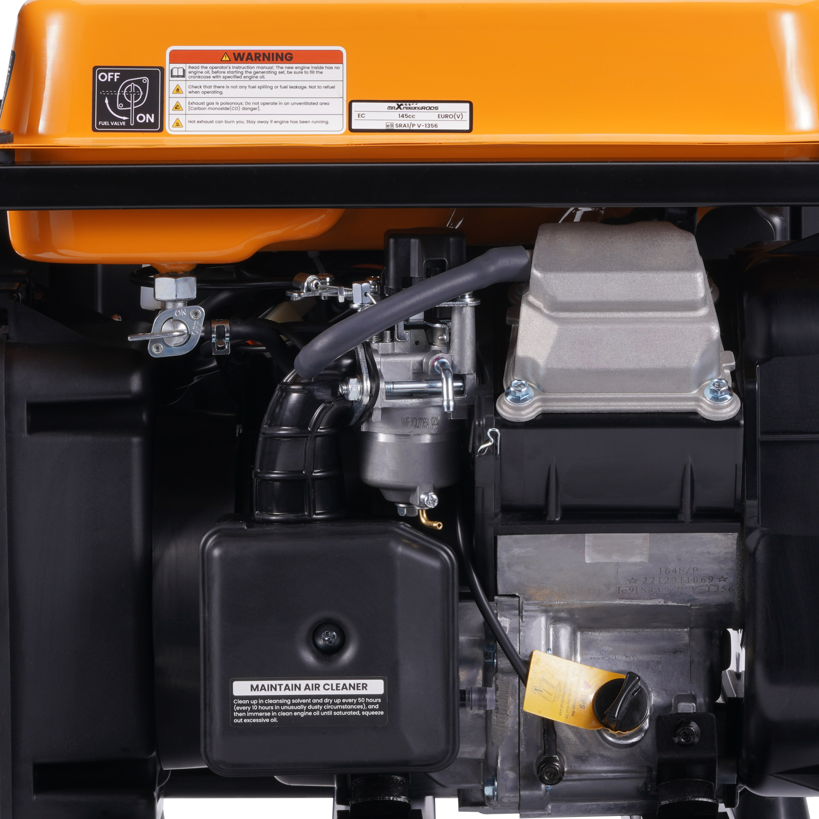 Inverter Stromerzeuger 3000W Generator Benzin mit Eco-Modus LED-Warnung
