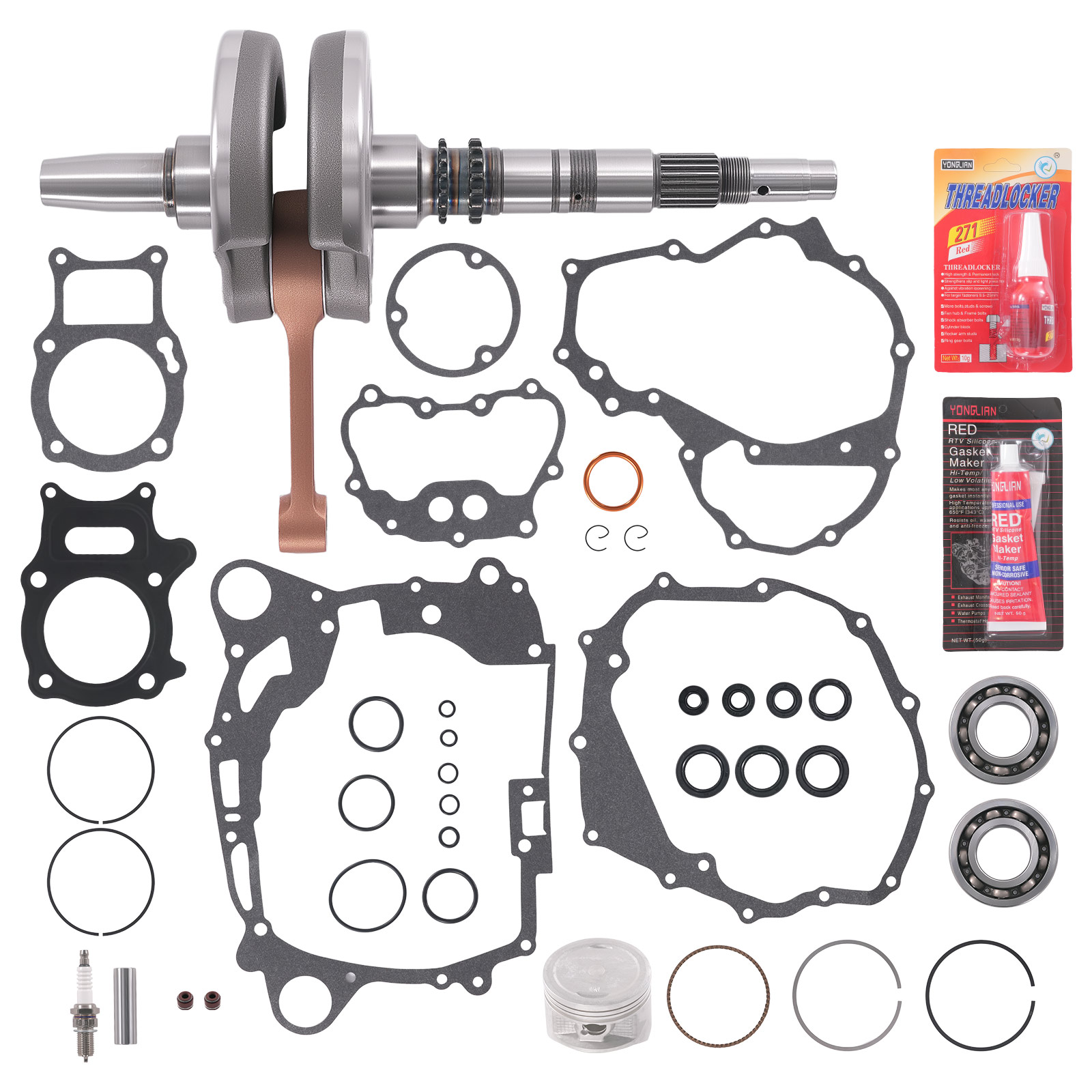 Crankshaft Piston Kit for HONDA TRX 250 RECON ATV UTV 2002-2014 13000-HM8-A40