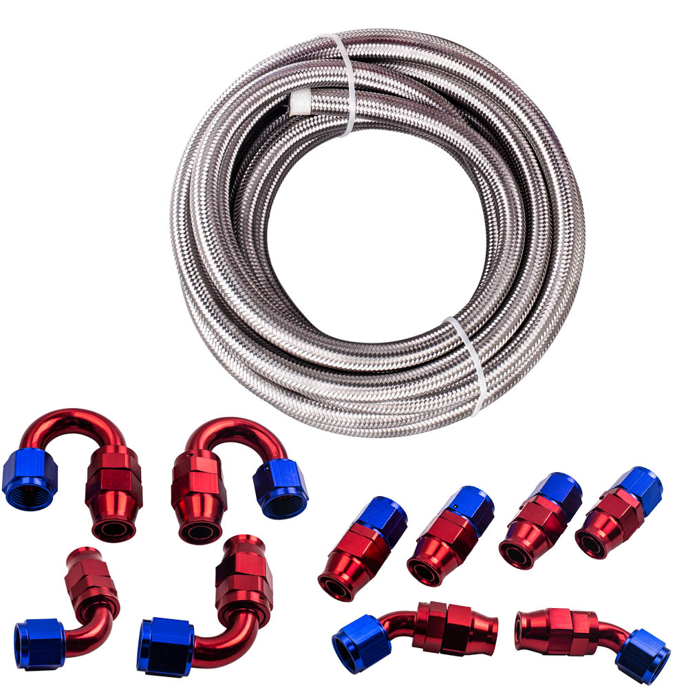 AN10 Kit Adaptador Montaje de extremo Manguera de combustible línea de aceite 6