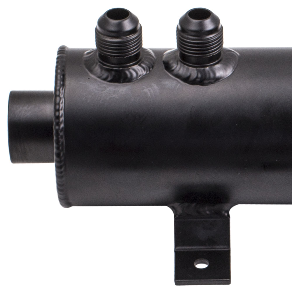 Densieg 0,75L Aluminium Oil Catch Tank mit Luftfilter + AN10 Kraftstoffschlauch