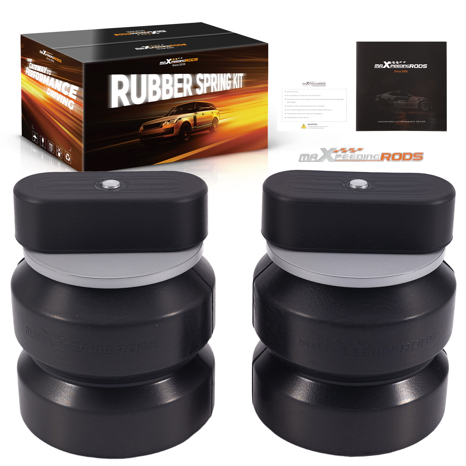 Front Suspension Helper Spring Kit 6000 lbs For Dodge RAM 1500 2006-2008