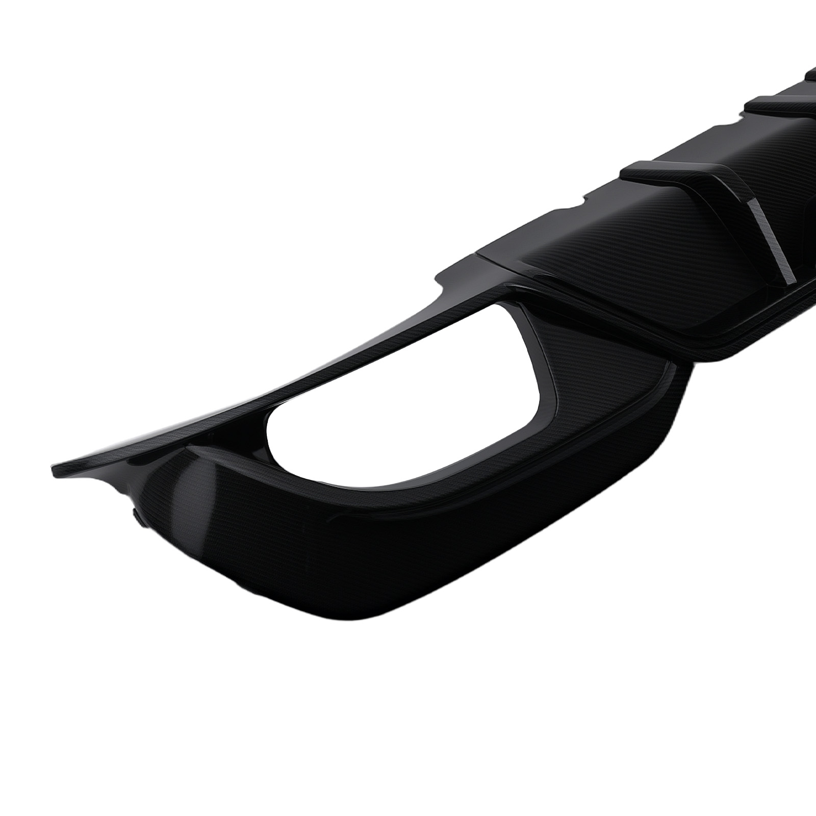 Rear Diffuser Lip For 19-22 BMW 3 Series G20 Sport 330i M340i CARBON FIBER STYLE