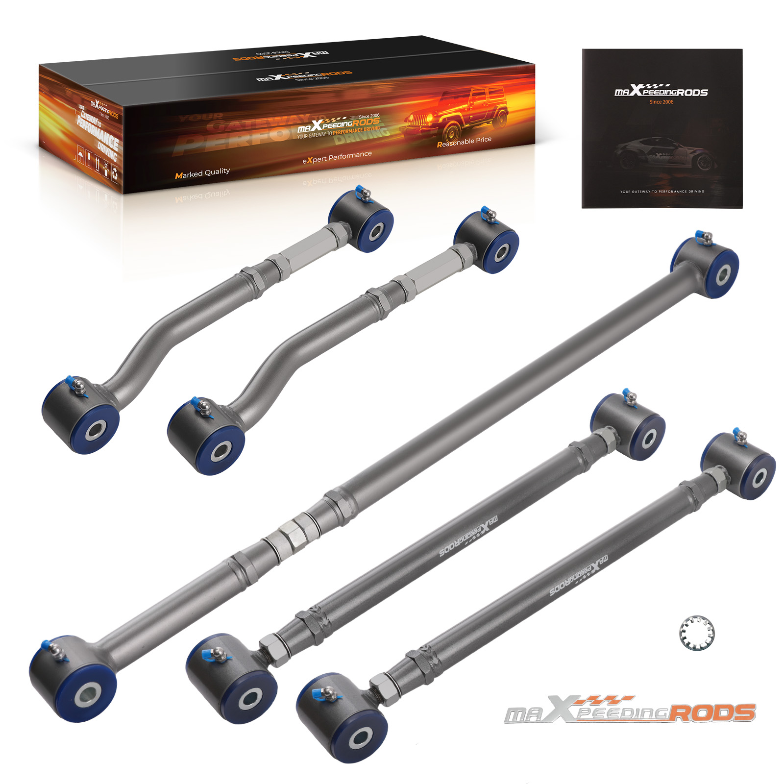 Adjustable Rear Upper & Lower Control Arms Track Bar for GM SUV 2007-2014 Tahoe