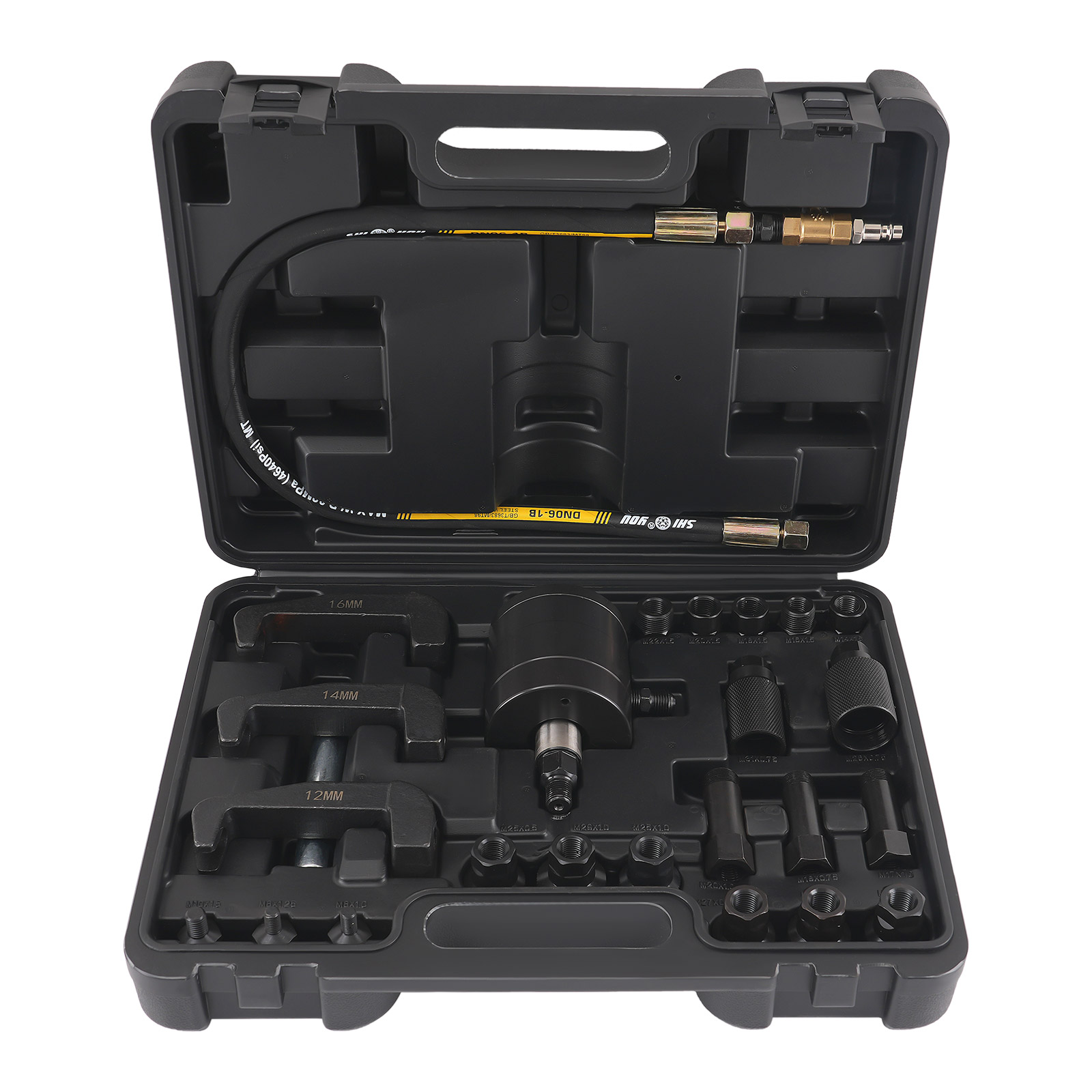 Extractor de Inyectores Diésel con 19 Adaptadores Neumático Profesional