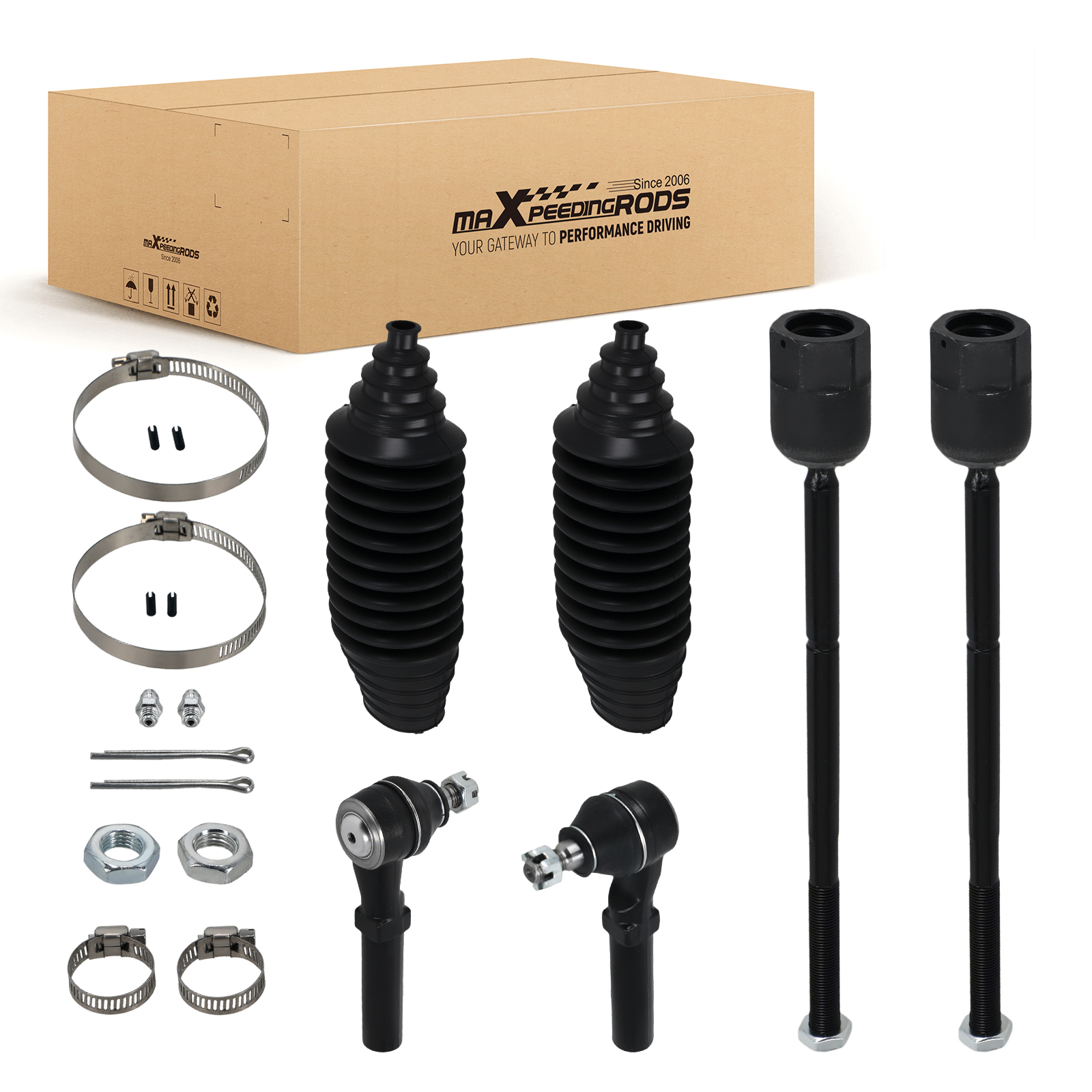 Front Inner Outer Tie Rod Kit Left Right for Ford Mustang 1994-2004 EV127 ES3184