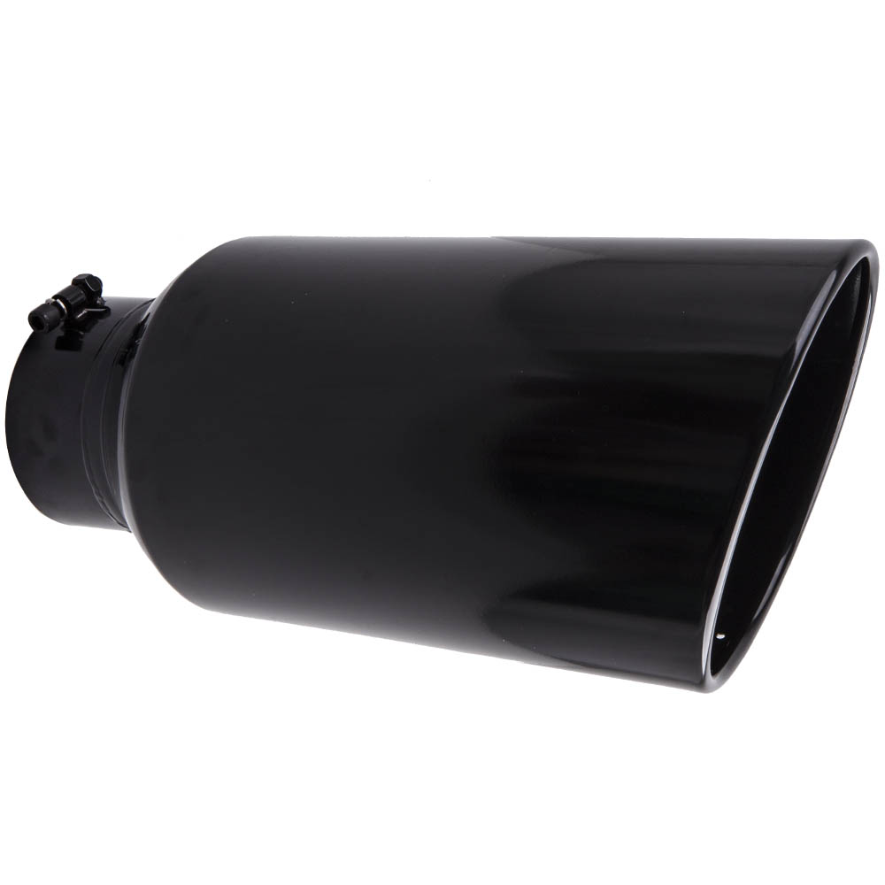 Inlet 5 inch Outlet 8 Rolled End Angle Cut Truck Exhaust Tip Tailpipe