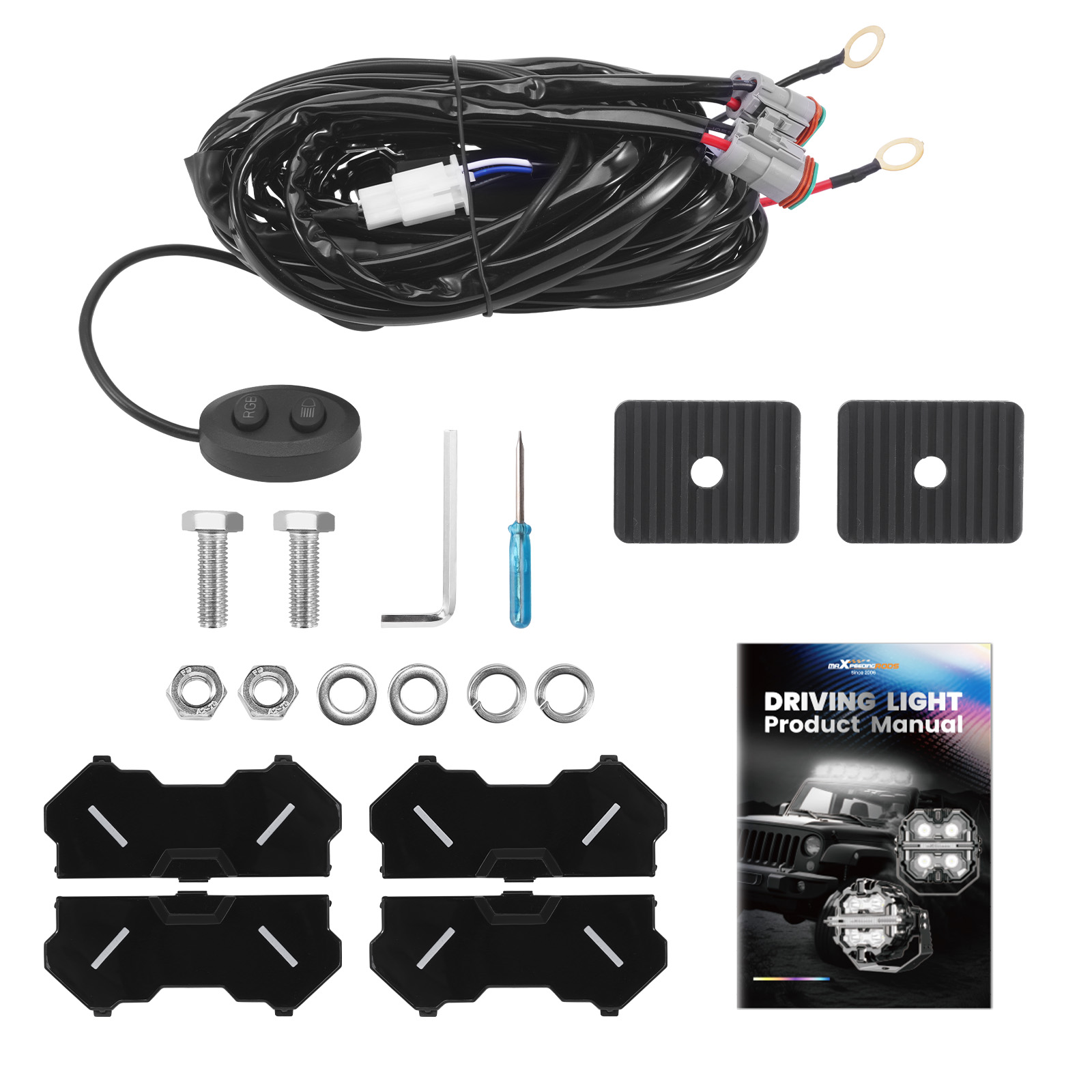 270-Degree LED Work Light For Marine Boat Bus Tractor Offroad Vehicle 3.5inch