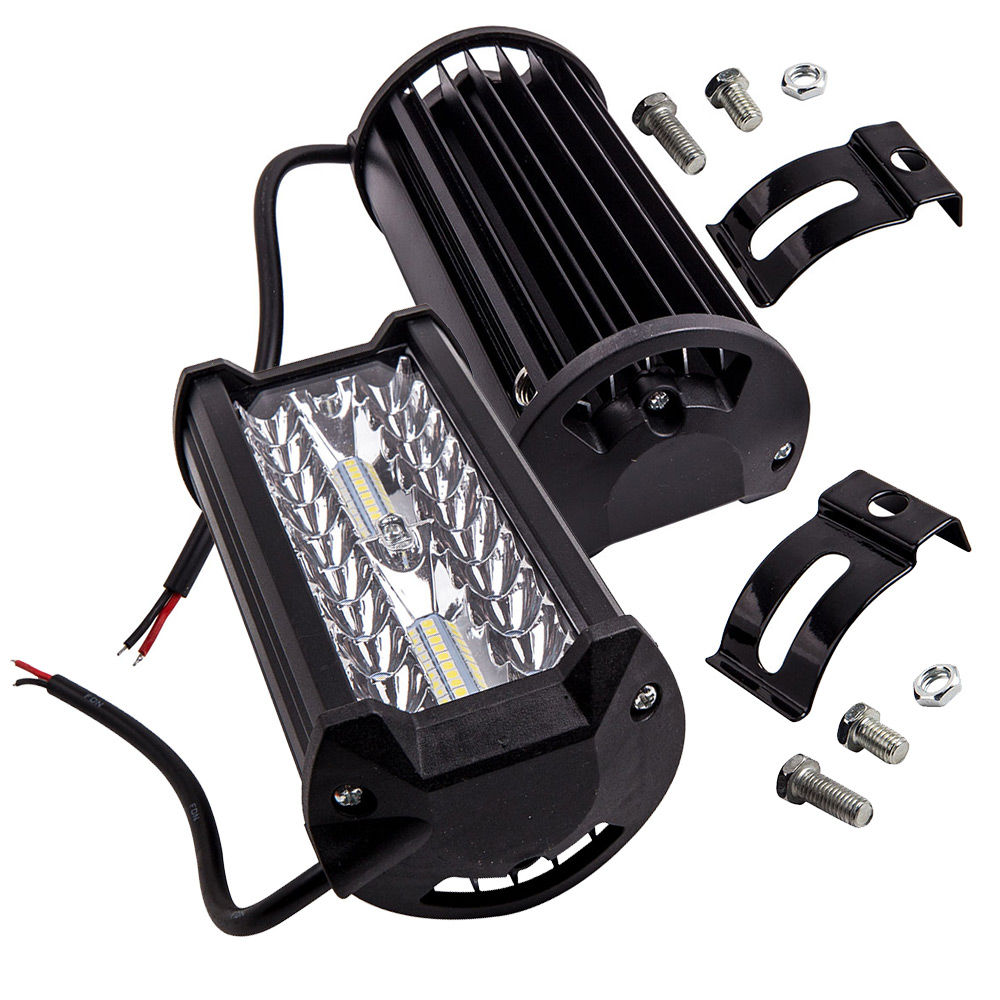 2x7inch  LED Work Light 400W for Jeep SUV ATV UTV Truck Boat OffRoad  800mA