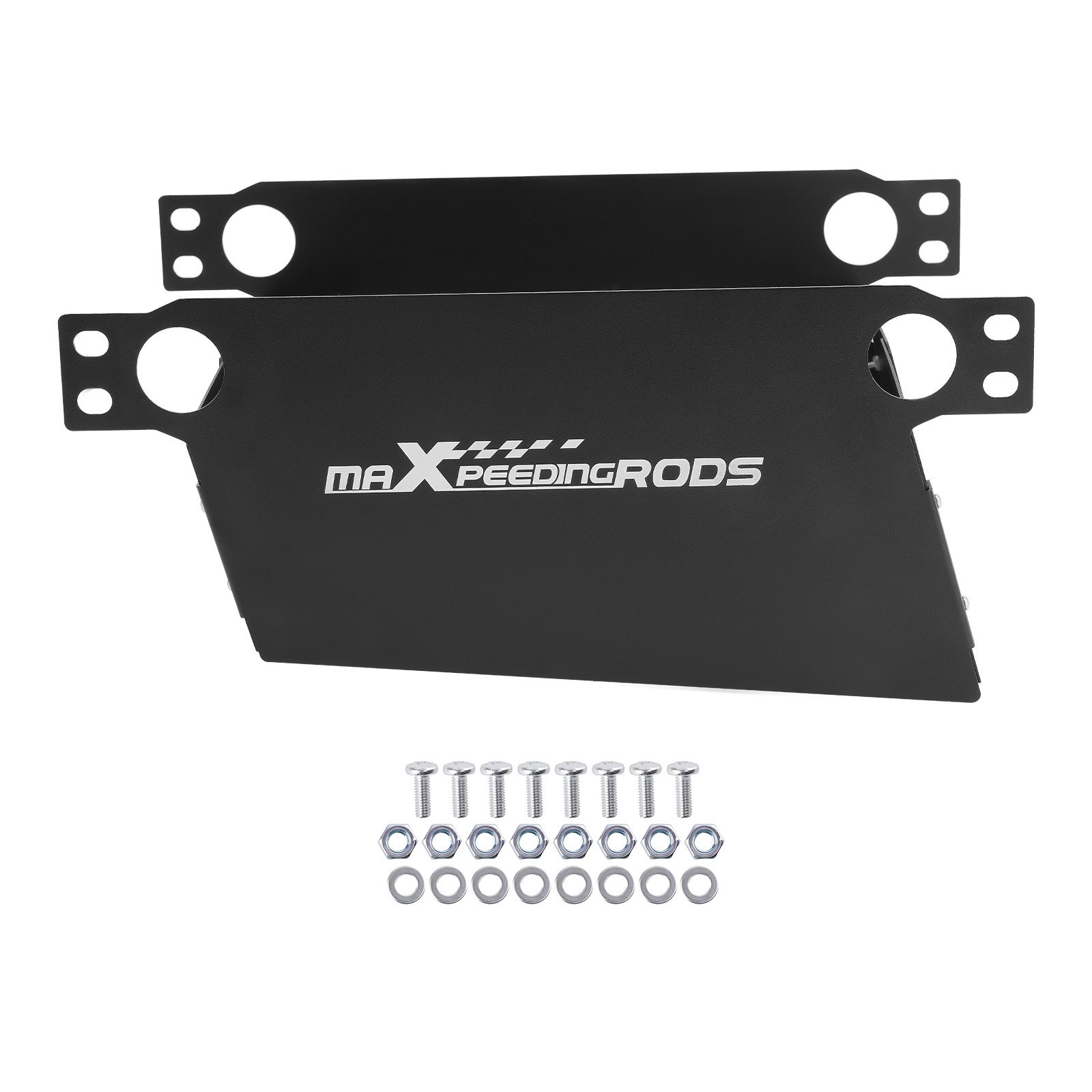 Universal Oil Cooler Air Guide Cover Kit 16-30 Row Black Heat Shield Deflector