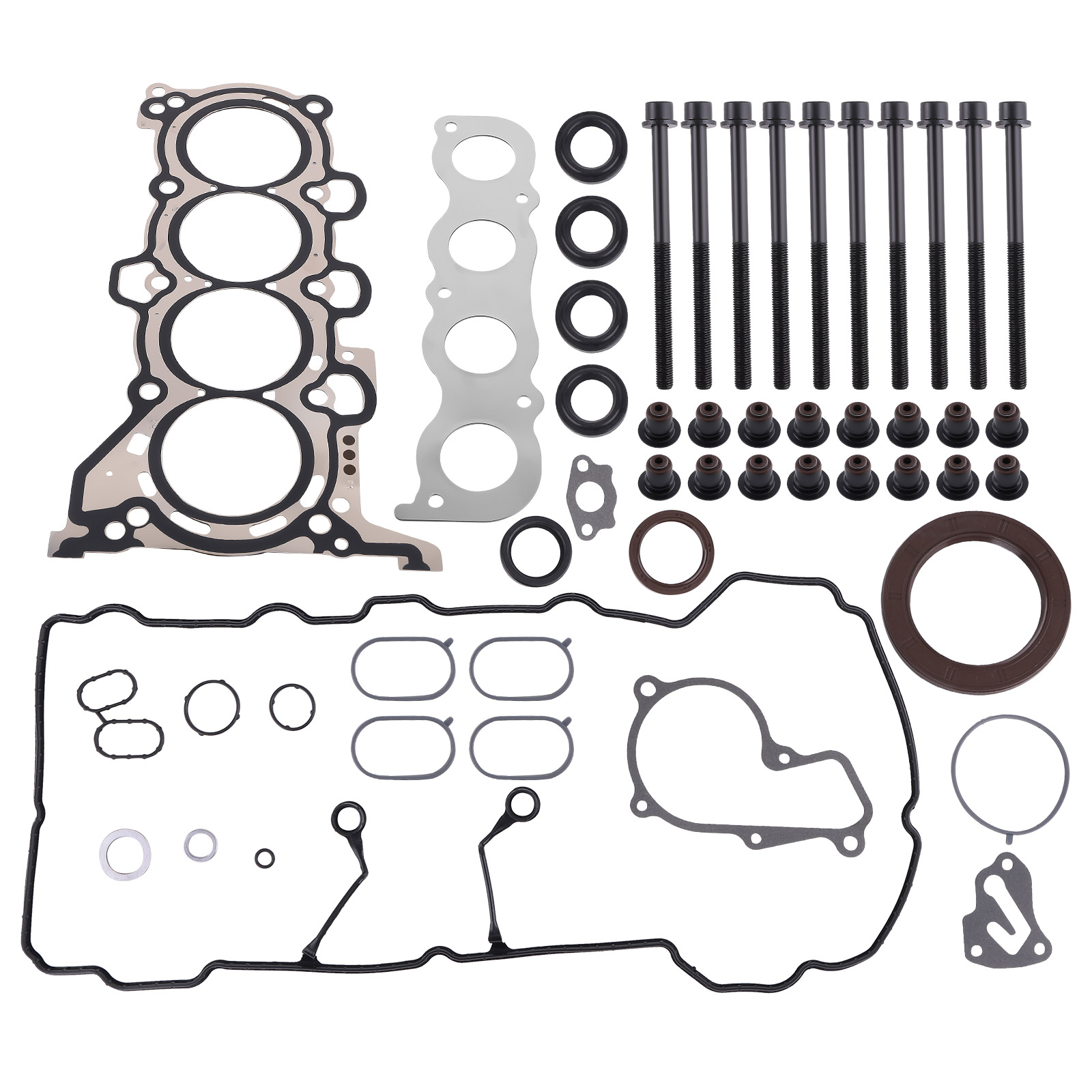 G4NA Engine Gasket Seal Kit with Head Bolts For Kia Soul 2012-2019 2.0L Set