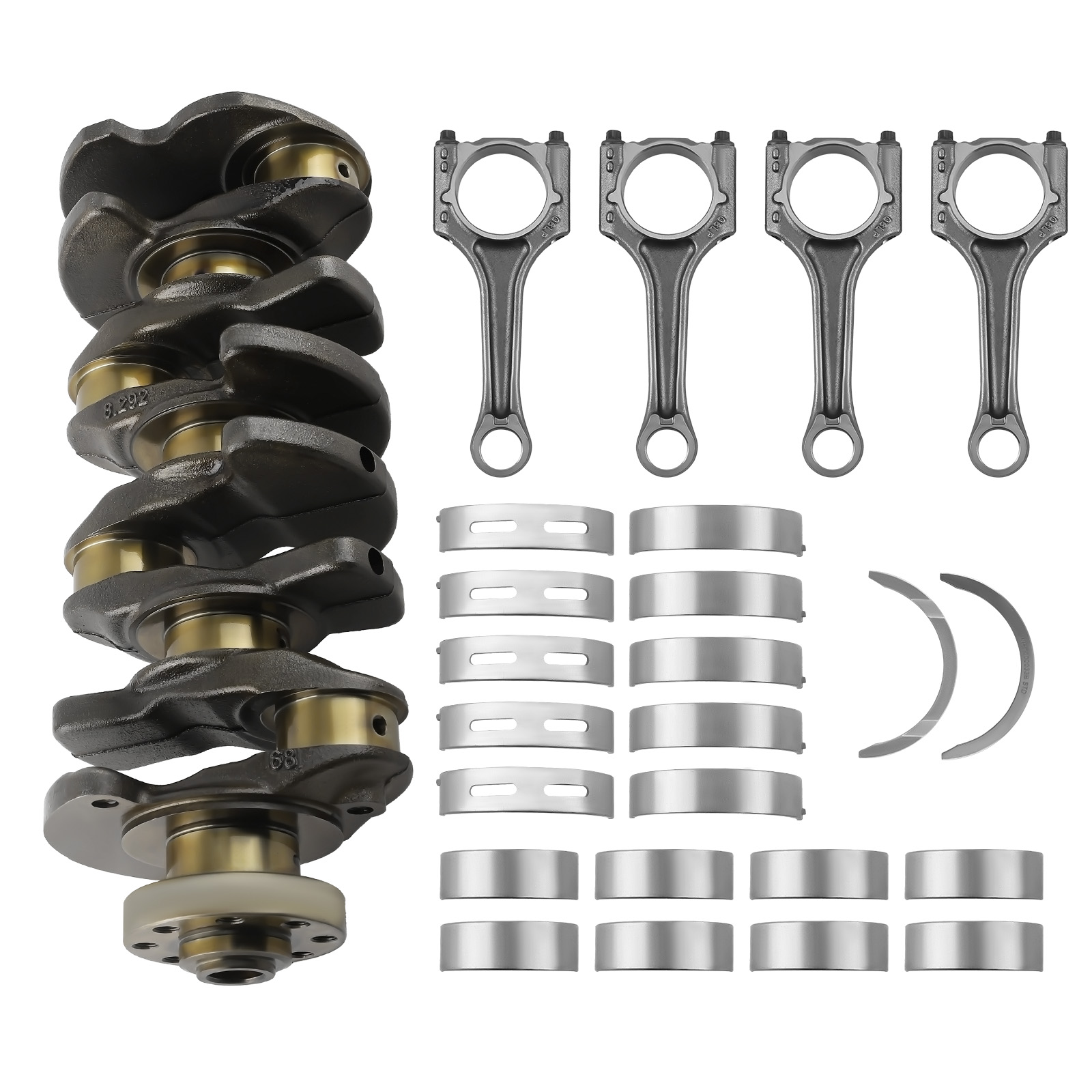 Crankshaft 06L105101D Rod + Bearing Set For Audi A4 A6 Q5 Q7 VW Golf 2.0T Gen3