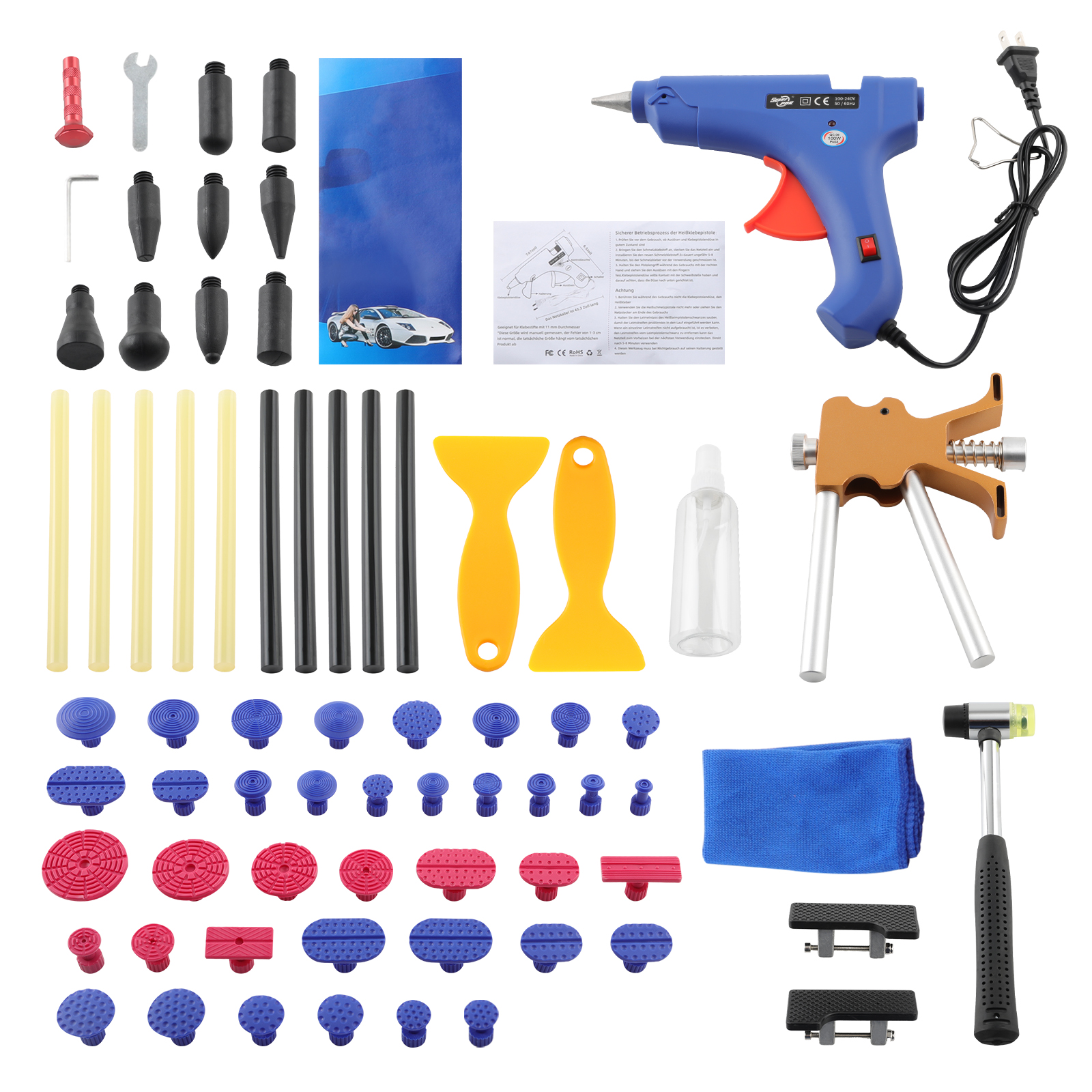 Auto Body Dent Removal Hammer Kit for Automobile Body Motorcycle  universal