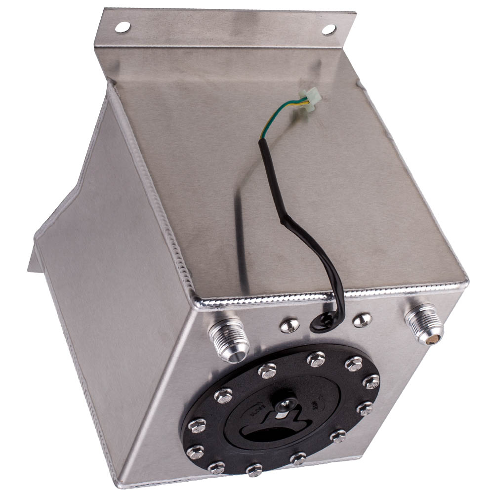 2.5 Gallon 10L Aluminum Level Racing Sender Drift Fuel Cell Gas Tank Universal