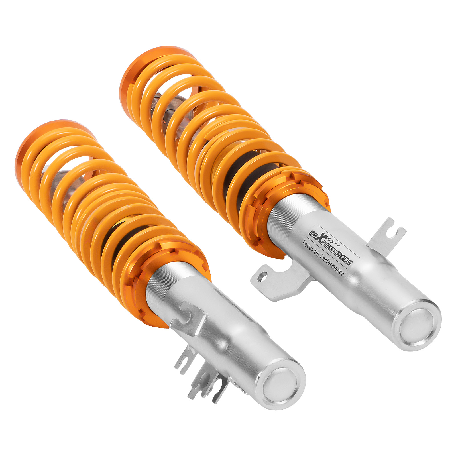 Gewindefahrwerk Höhenverstellbar Set for Citroen C2 C3 Pluriel 2002-2010 Silber