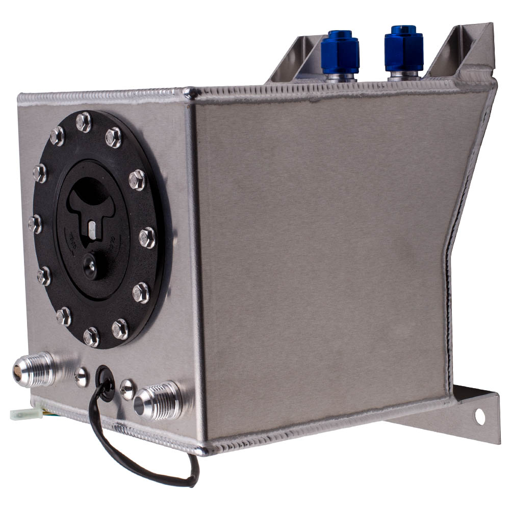 Racing Fuel Tank 2.5 Gal Aluminum for Universal Vehicle 10AN Dual Vents