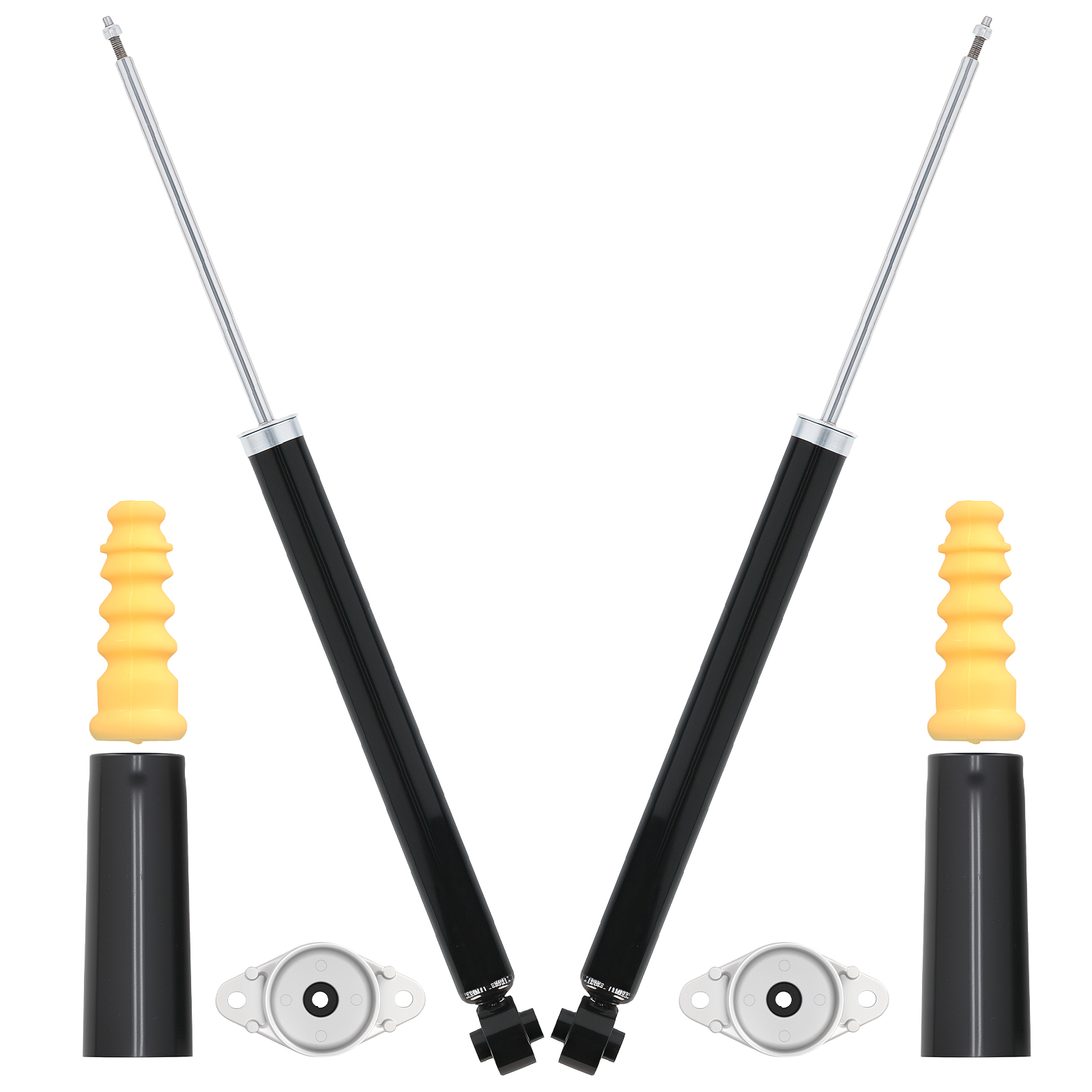 2x Stoßdämpfer+ Domlager +Anschlagpuffer Hinten for Ford Fusion 02-12 1J0512131B