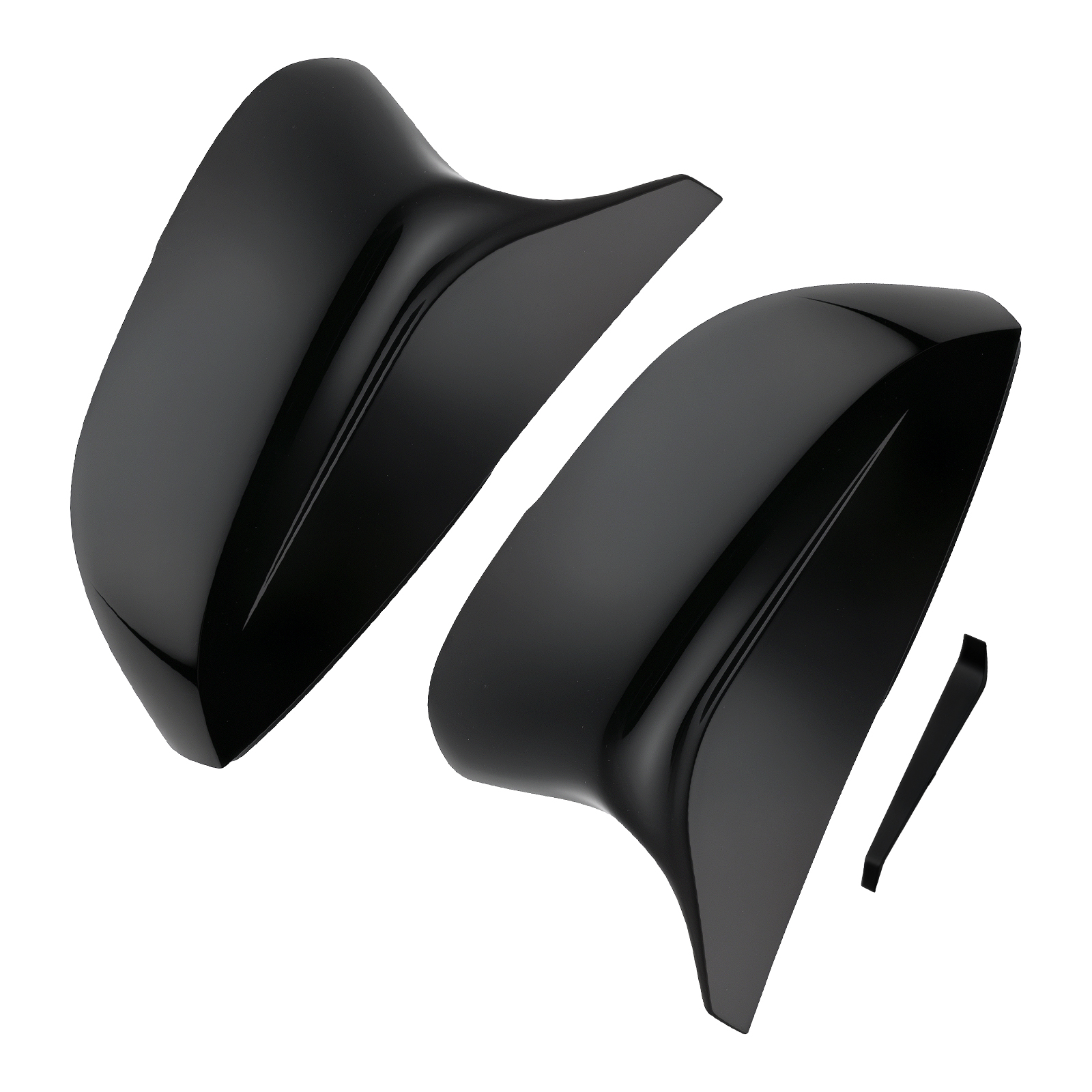 Black Side  Mirror Cover Cap for Infiniti Q50 Q60 Q70 2014-2022 96374-4GA0H set