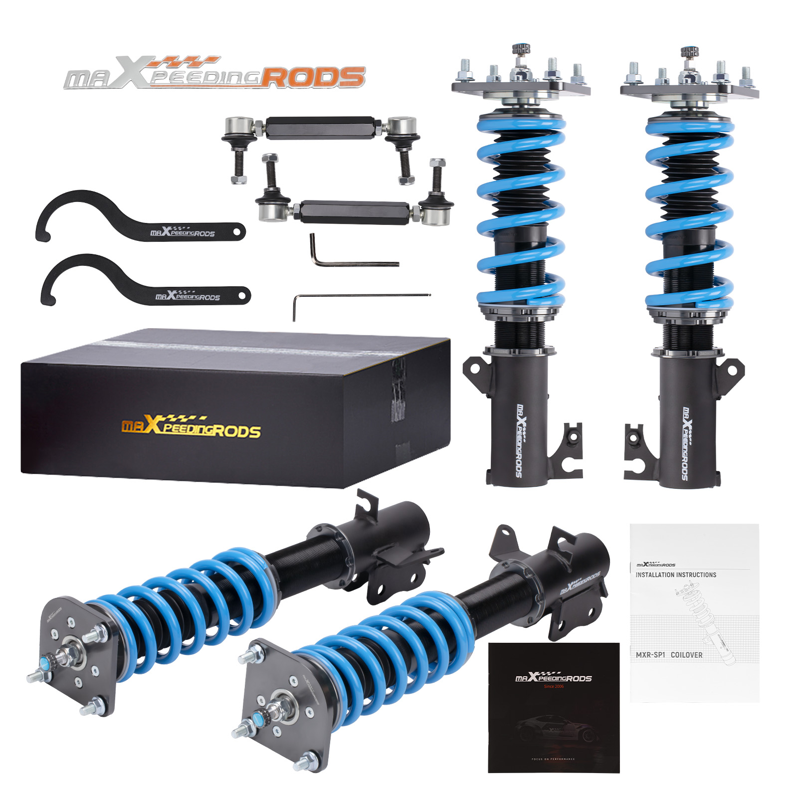 Racing Coilovers 24 Step Shocks Springs for Mazda 323 99-03 Protégé 99-03