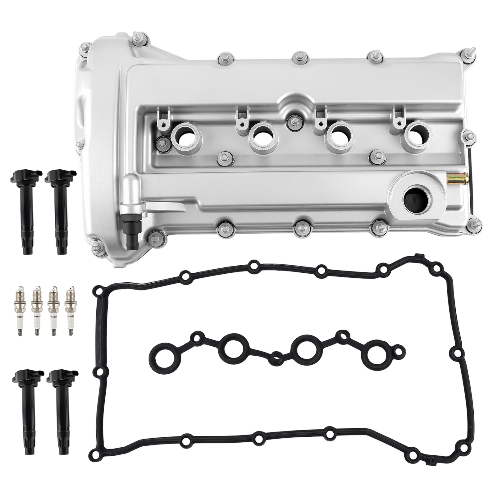 Valve Cover + 4 Ignition Coils for Dodge Caliber Avenger 2.4L 2007-2014
