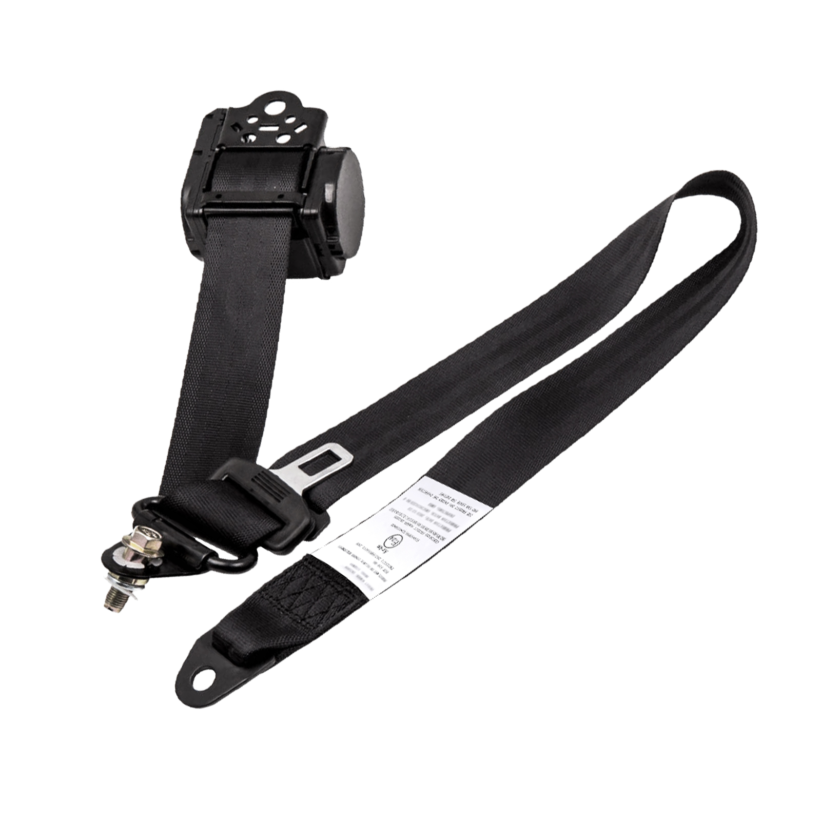 3 Point Car Seat Belt Auto Retractable Safety Strap Buckle Clip Universal