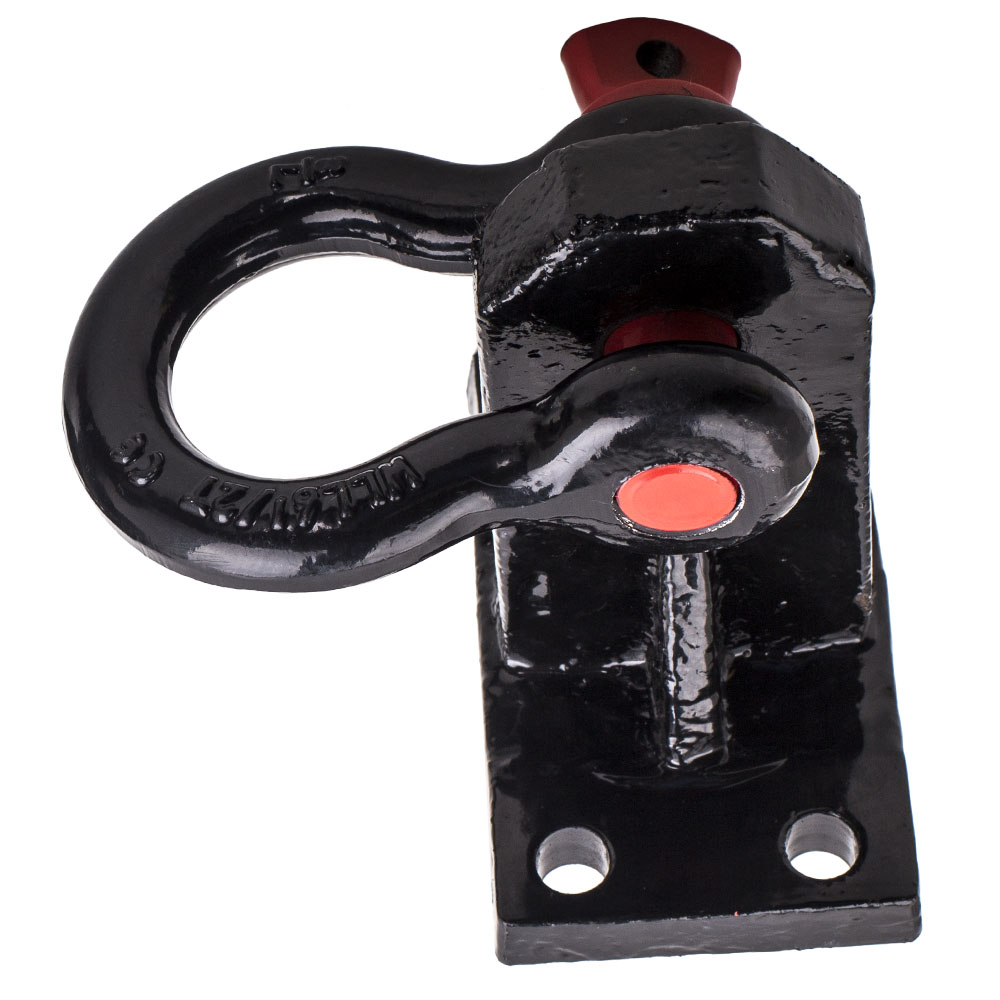 2PCS Front Shackle Tow Hook Mount Bracket Steel For Dodge Ram 2500/3500 2010-19